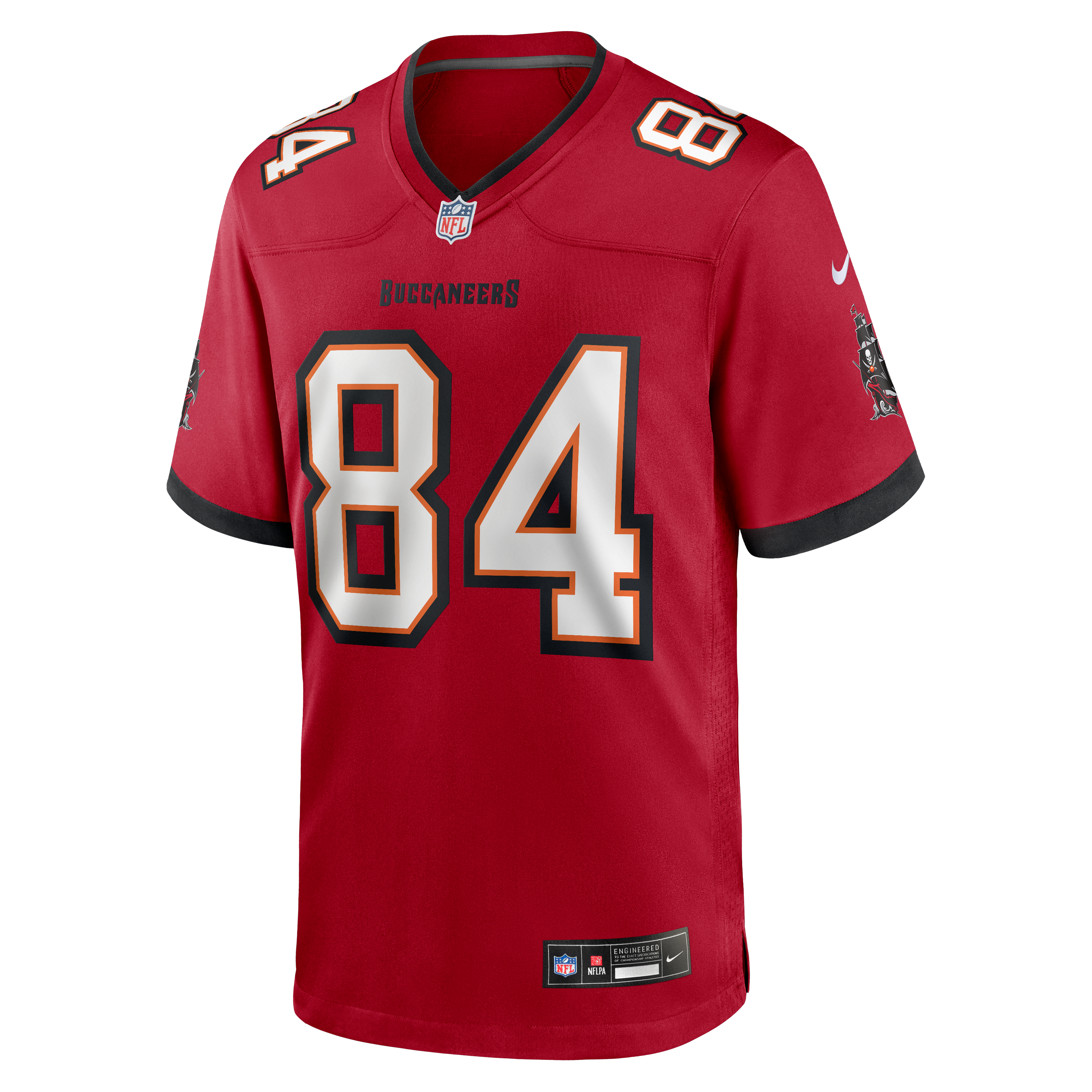 Men's Tampa Bay Buccaneers Bauer Sharp Nike Red Team Game Jersey