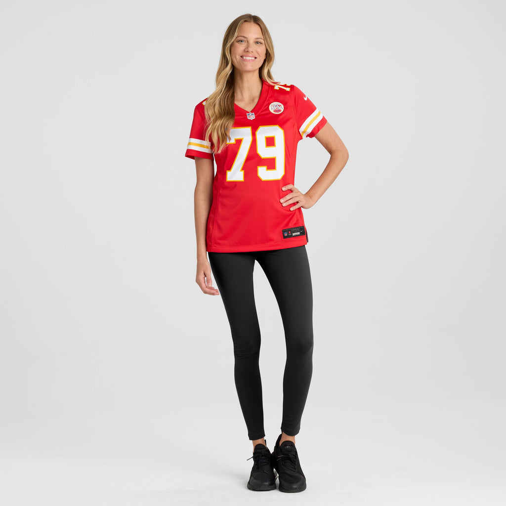 Women's Kansas City Chiefs Esa Pole Nike Red Team Game Jersey