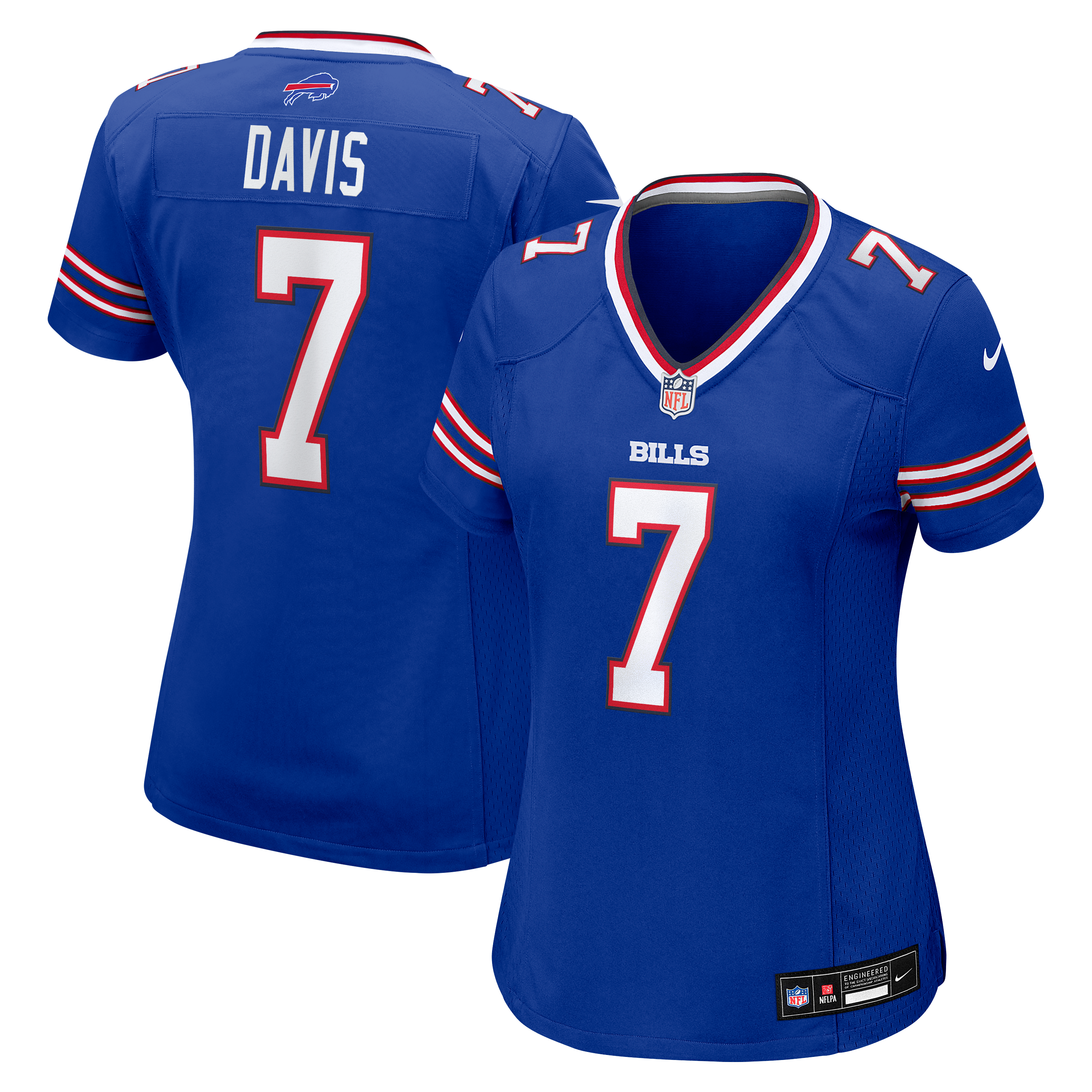 Women's Buffalo Bills Ray Davis Nike Royal Team Game Jersey