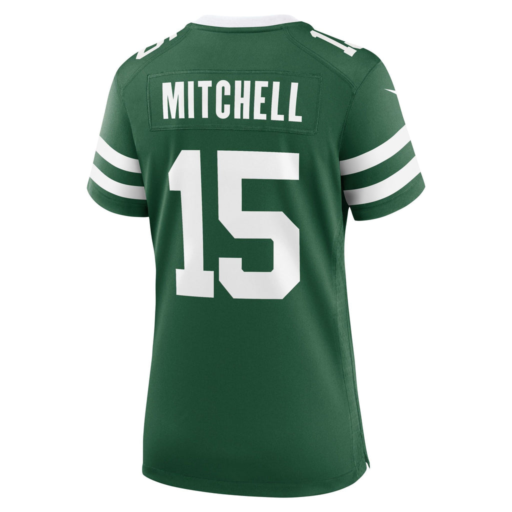Women's New York Jets Adonai Mitchell Nike Legacy Green Team Game Jersey