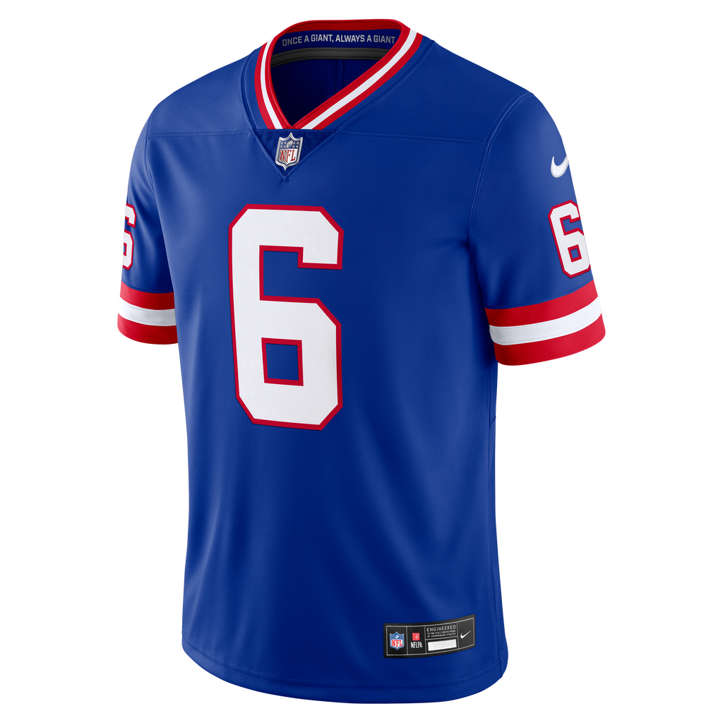 Men's New York Giants Jaxson Dart Nike Royal Legacy Vapor Untouchable Stitched Limited Jersey