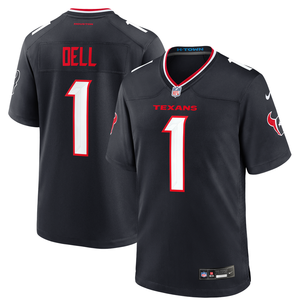 Men's Houston Texans Tank Dell Nike Navy Team Game Jersey