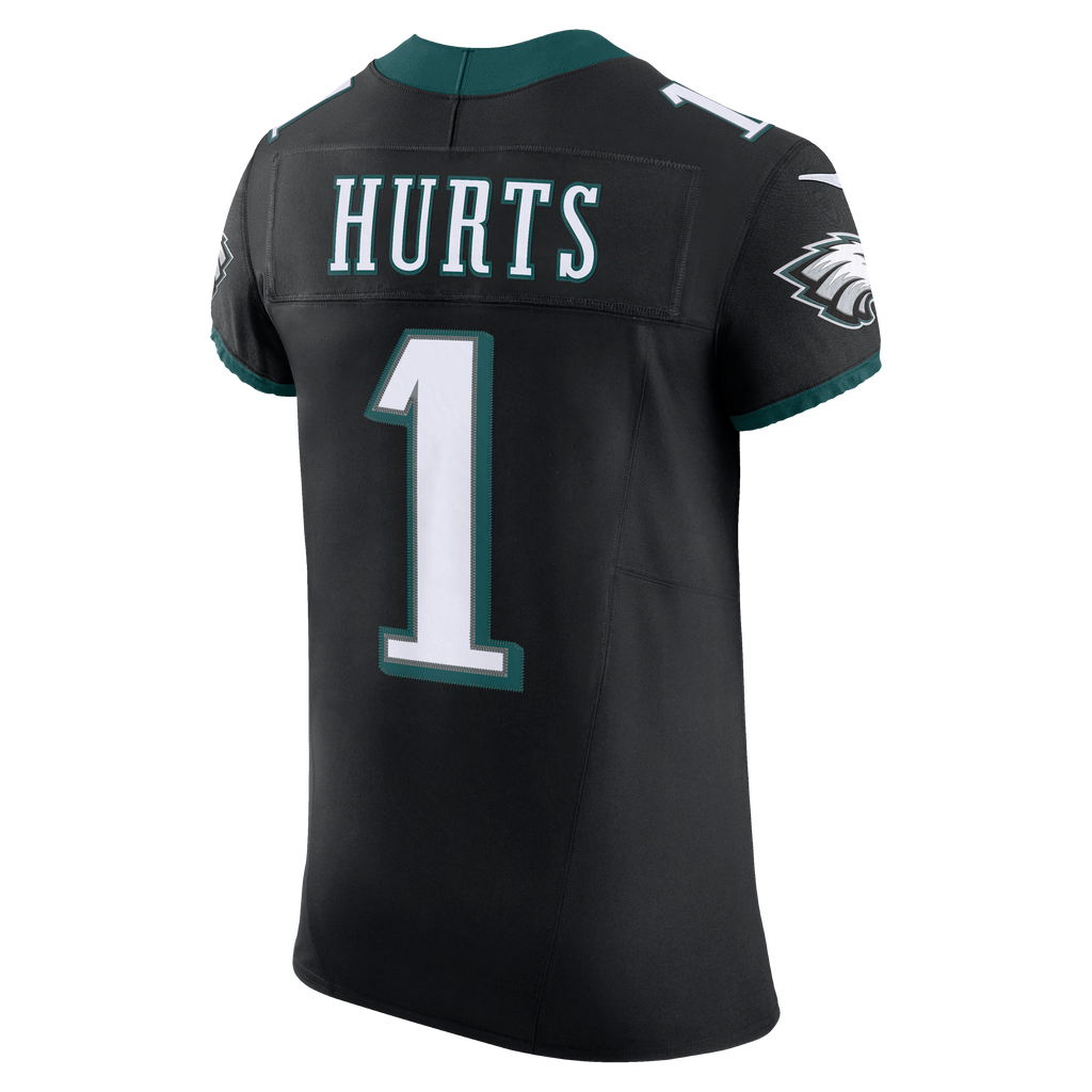 Men's Philadelphia Eagles Jalen Hurts Nike Black Alternate Vapor Fuse Elite Jersey