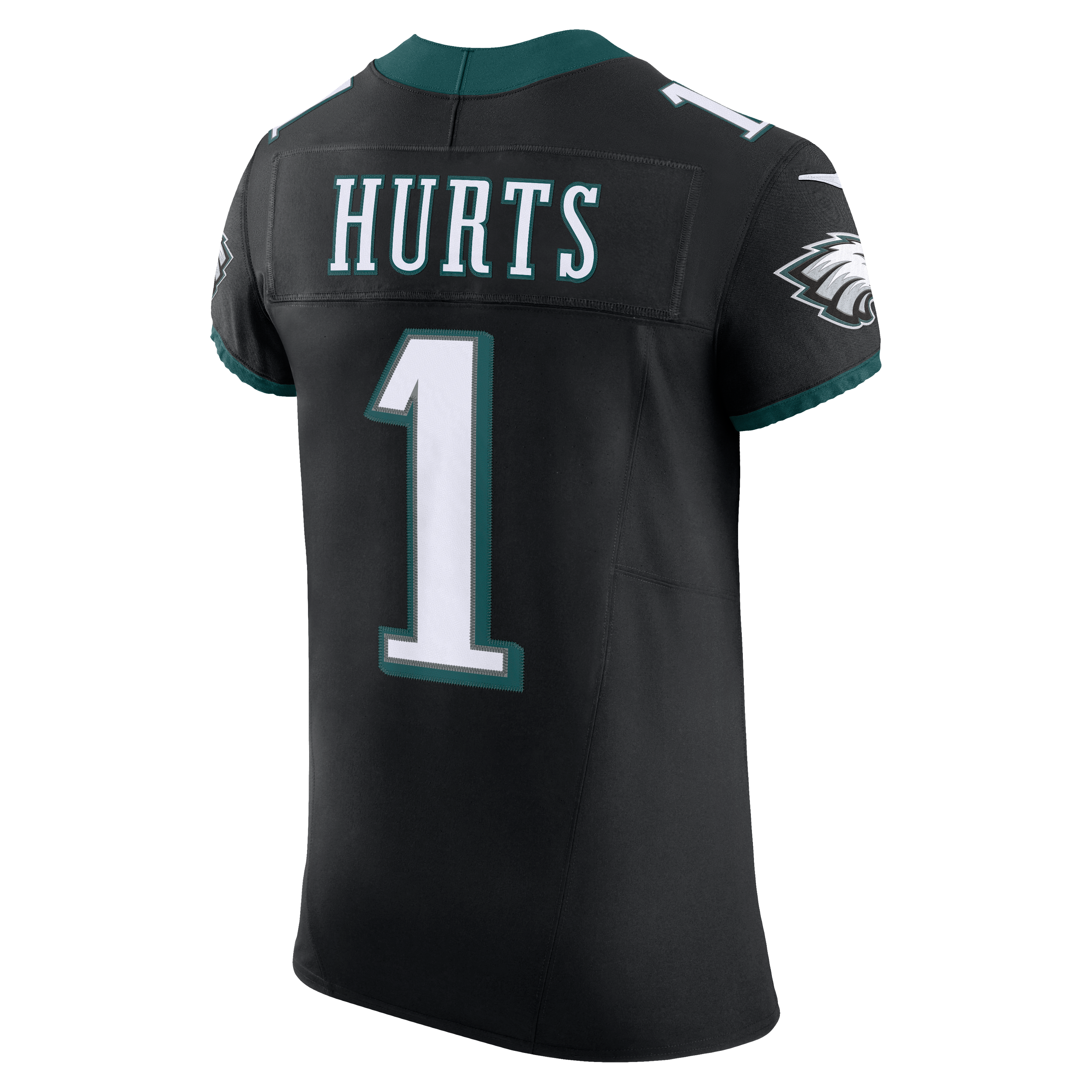 Men's Philadelphia Eagles Jalen Hurts Nike Black Alternate Vapor Fuse Elite Jersey