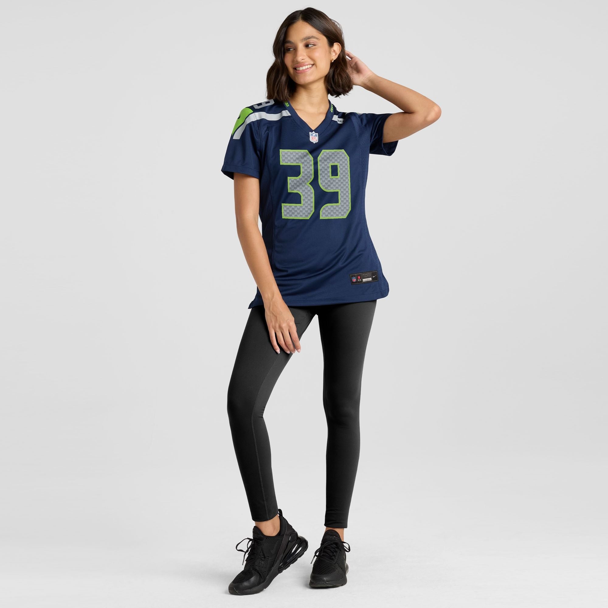 Women's Seattle Seahawks Ty Okada Nike College Navy Team Game Jersey