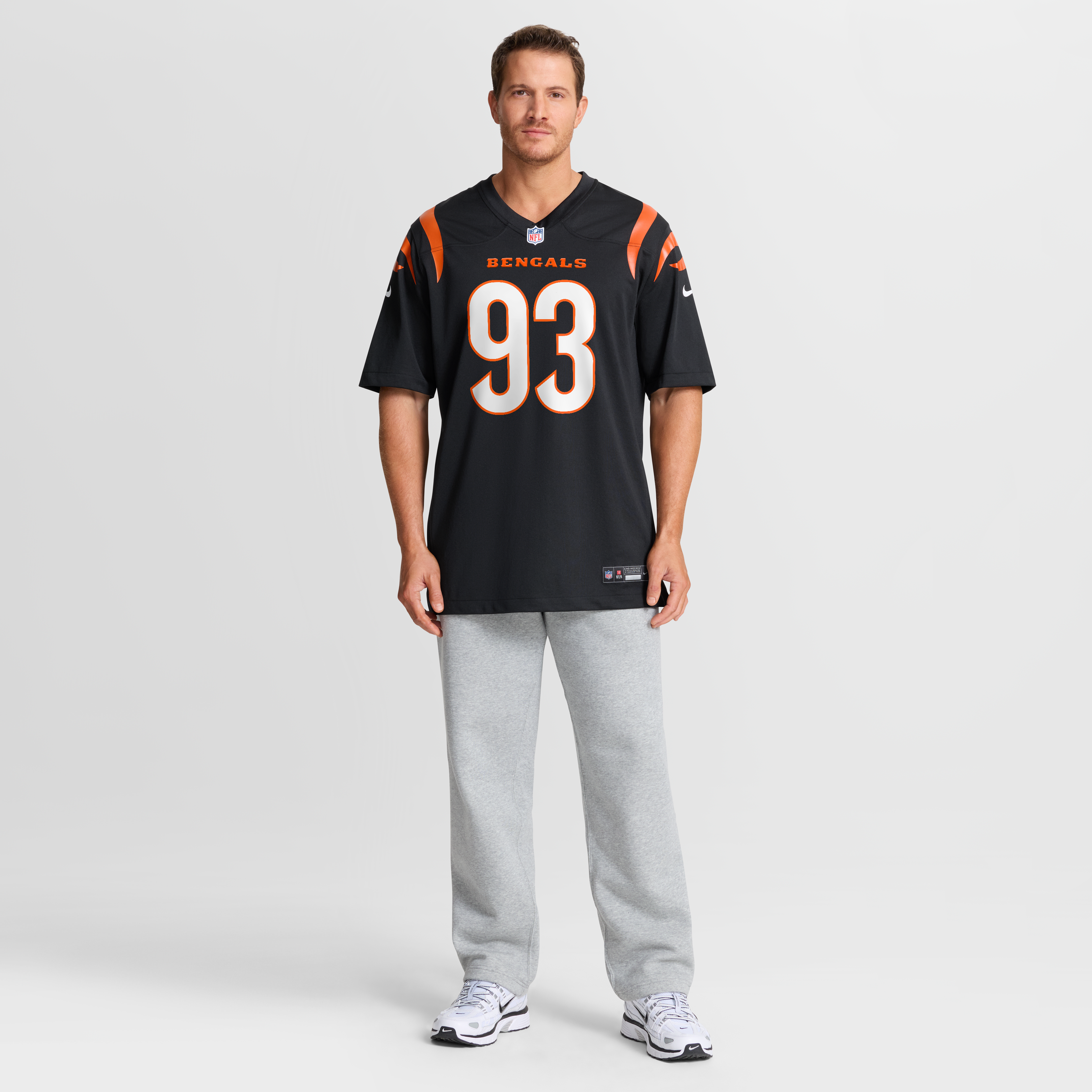 Men's Cincinnati Bengals Jonathan Allen Nike Black Team Game Jersey