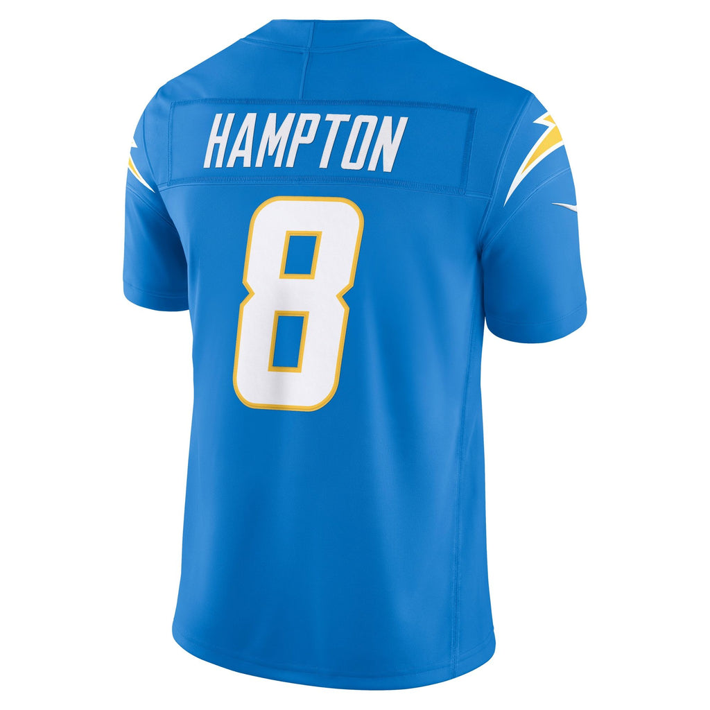Men's Los Angeles Chargers Omarion Hampton Nike Powder Blue Team Vapor Fuse Stitched Limited Jersey