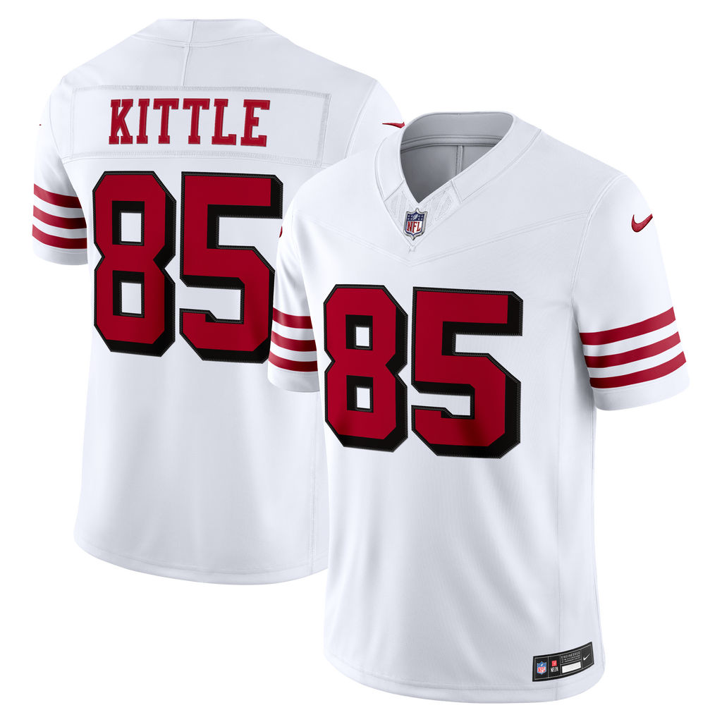 Men's San Francisco 49Ers George Kittle Nike White Alternate Vapor Fuse Stitched Limited Jersey