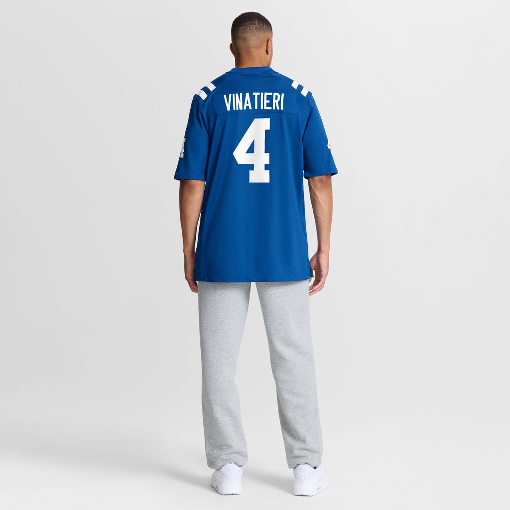 Men's Indianapolis Colts Adam Vinatieri Nike Royal Team Retired Game Jersey