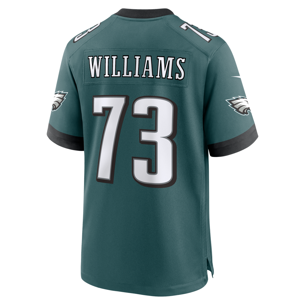 Men's Philadelphia Eagles Cameron Williams Nike Midnight Green Team Game Jersey