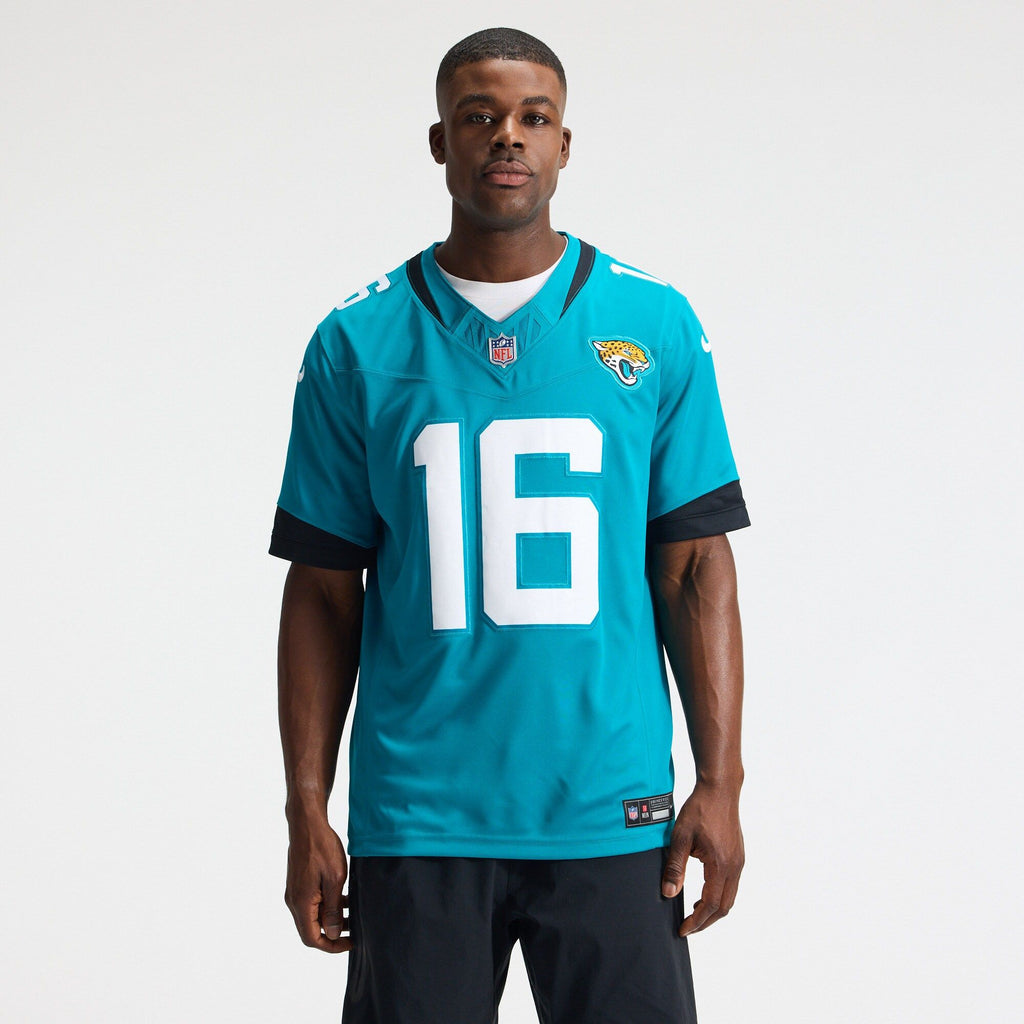 Men's Jacksonville Jaguars Trevor Lawrence Nike Teal Team Vapor Fuse Stitched Limited Jersey