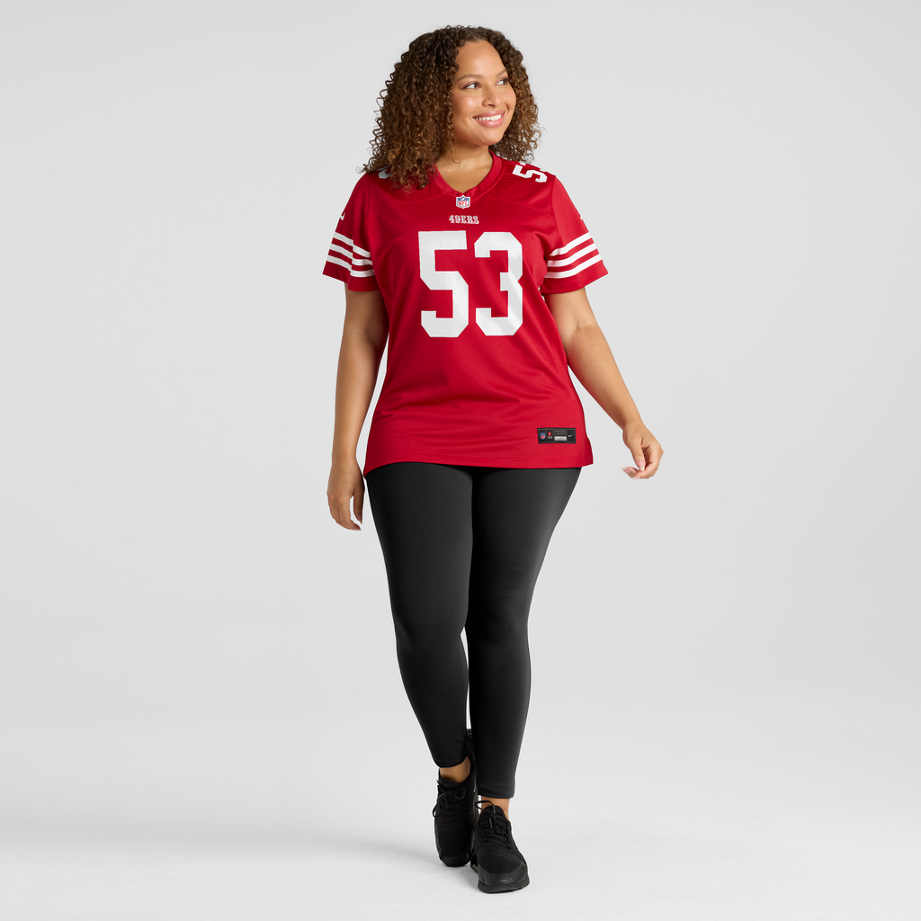 Women's San Francisco 49Ers Jaden Dugger Nike Scarlet Team Game Jersey