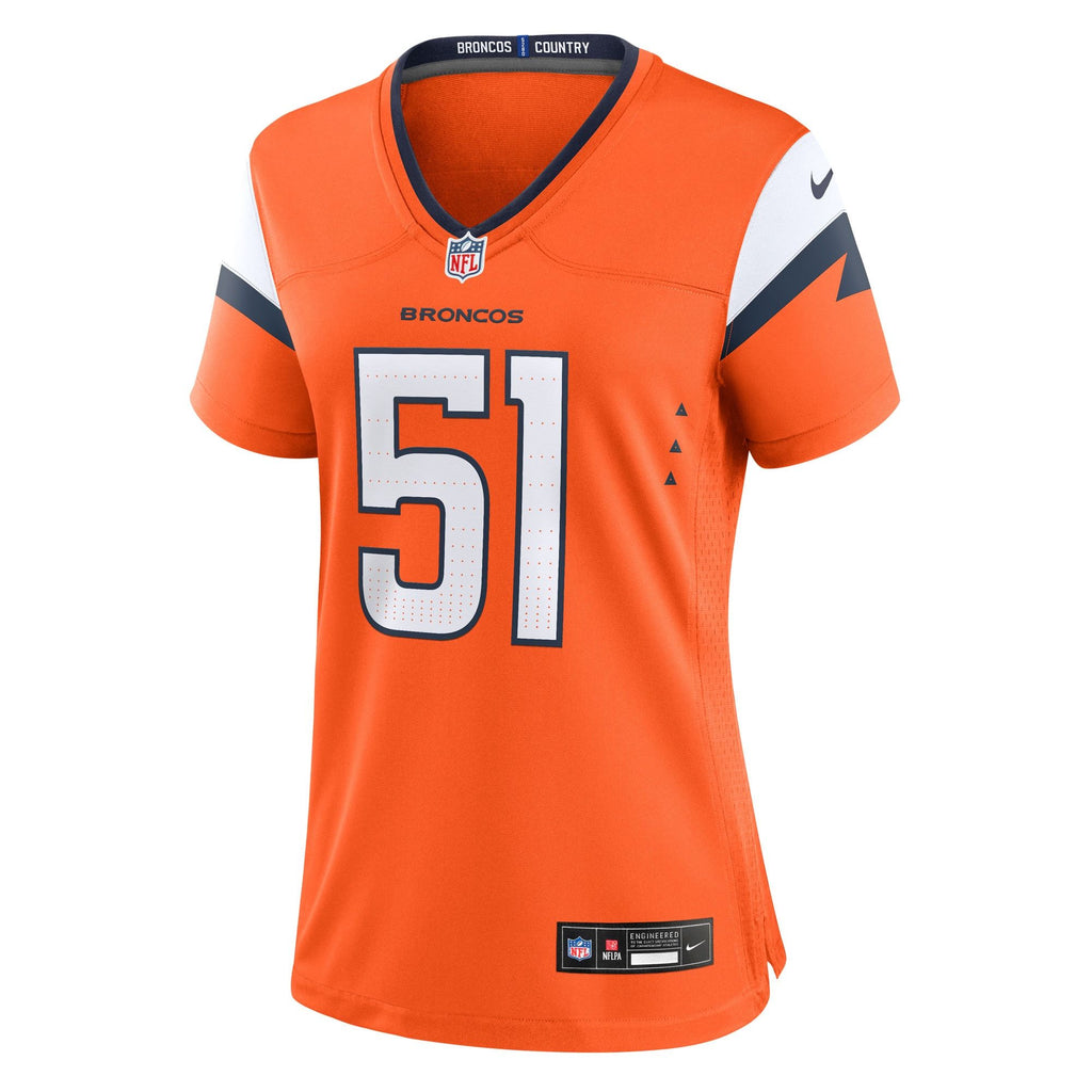 Women's Denver Broncos Que Robinson Nike Orange Team Game Jersey