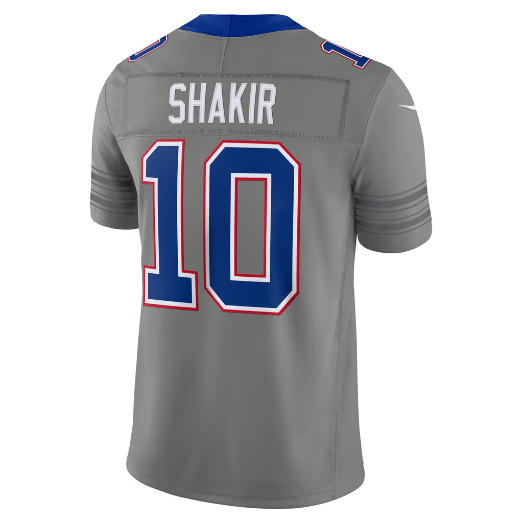 Men's Buffalo Bills Khalil Shakir Nike Gray Nickel City Vapor Fuse Stitched Limited Jersey