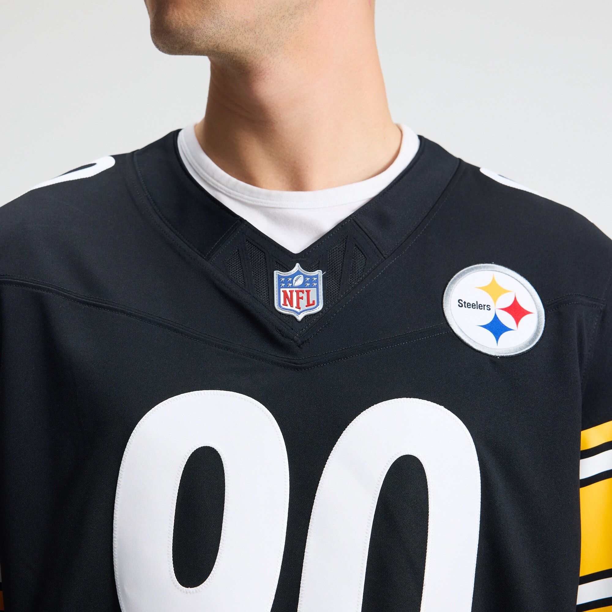 Men's Pittsburgh Steelers Tj Watt Nike Black Team Vapor Fuse Stitched Limited Jersey