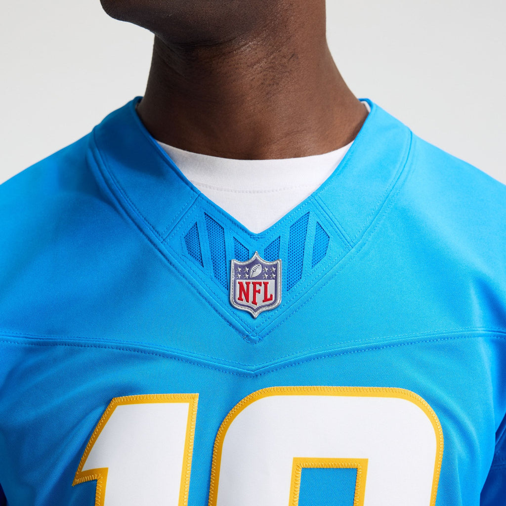 Men's Los Angeles Chargers Justin Herbert Nike Powder Blue Team Vapor Fuse Stitched Limited Jersey