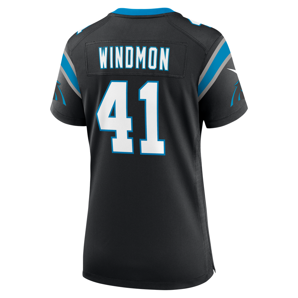 Women's Carolina Panthers Jacoby Windmon Nike Black Team Game Jersey