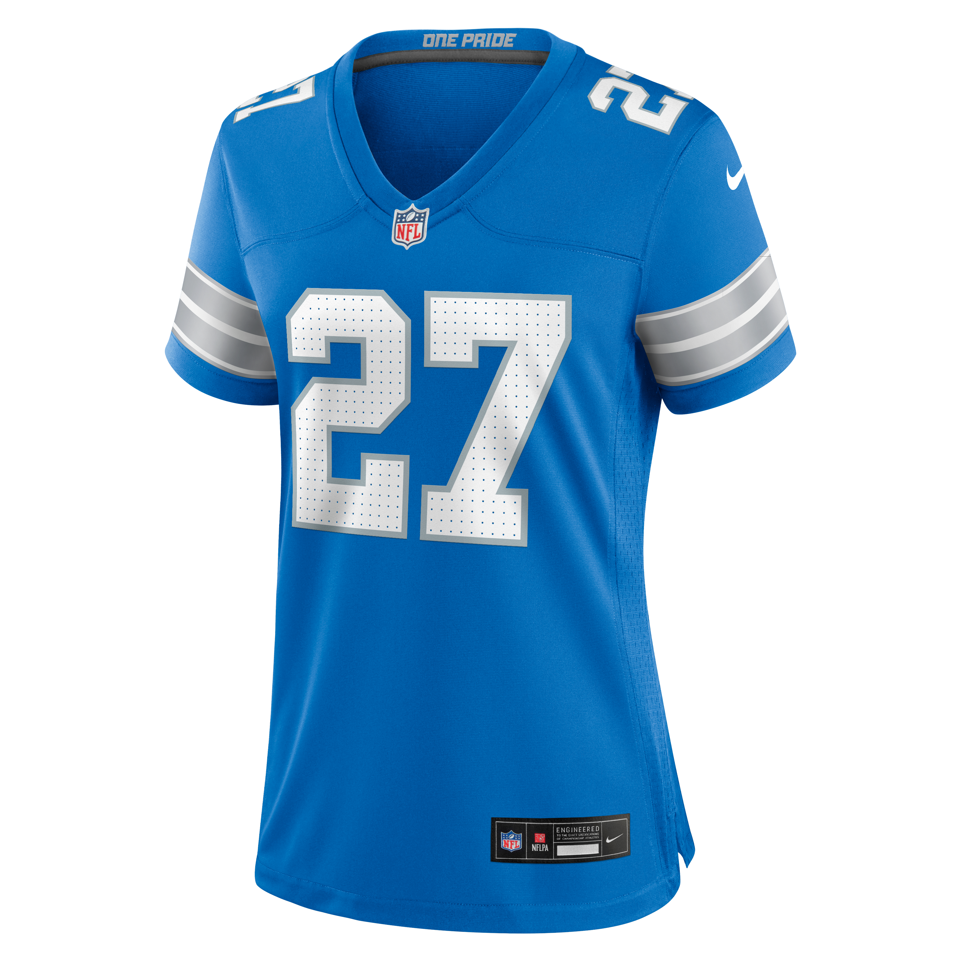 Women's Detroit Lions Christian Izien Nike Blue Team Game Jersey