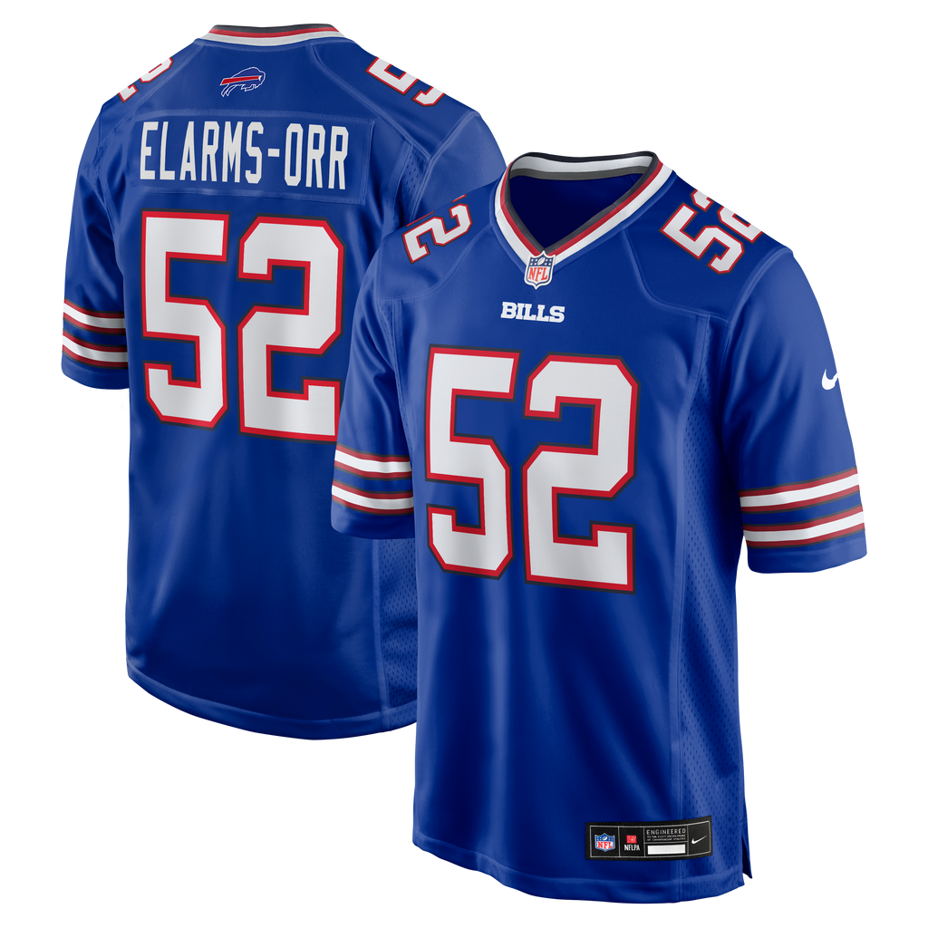 Men's Buffalo Bills Kaleb Elarms Orr Nike Royal Team Game Jersey