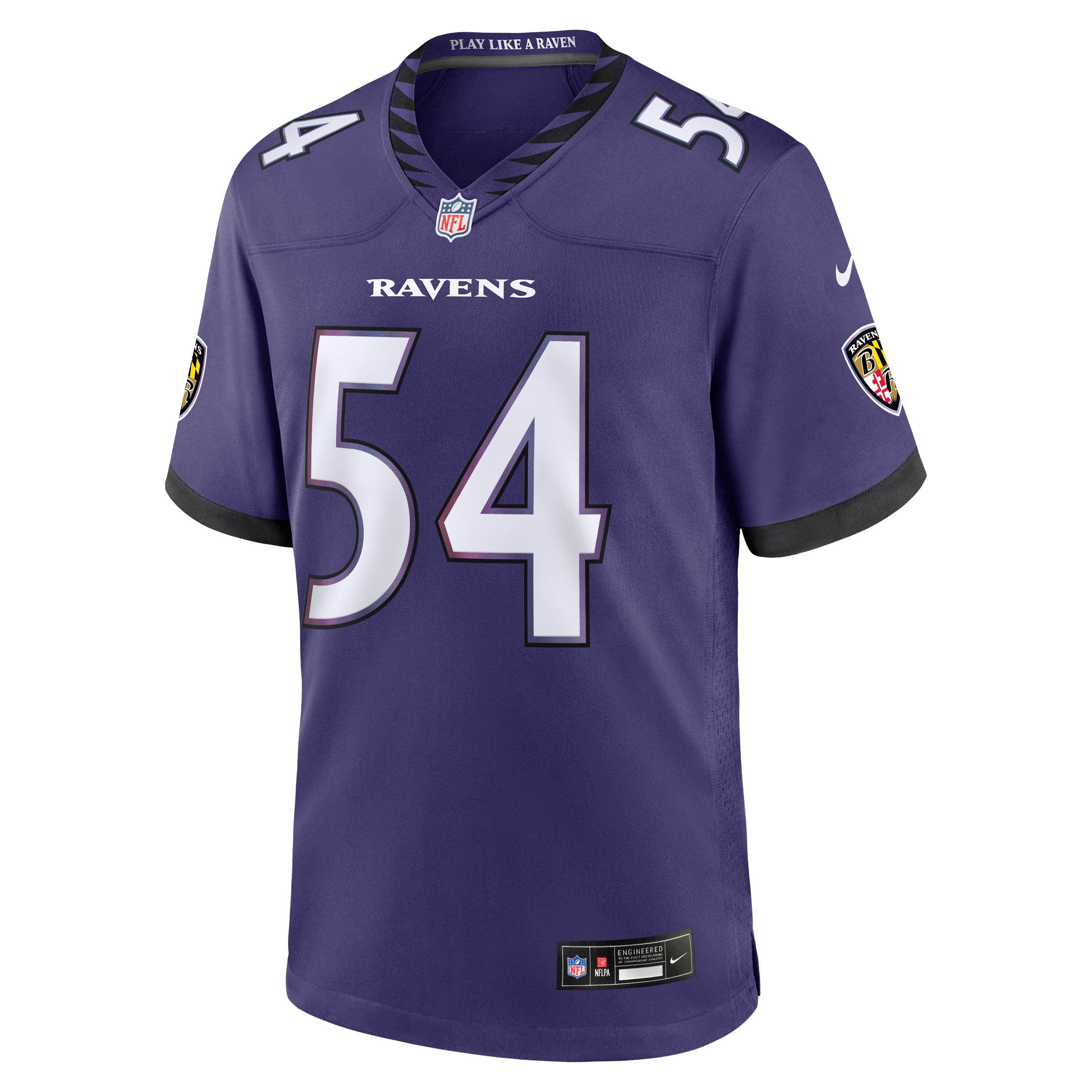 Men's Baltimore Ravens Jovaughn Gwyn Nike Purple Team Game Jersey
