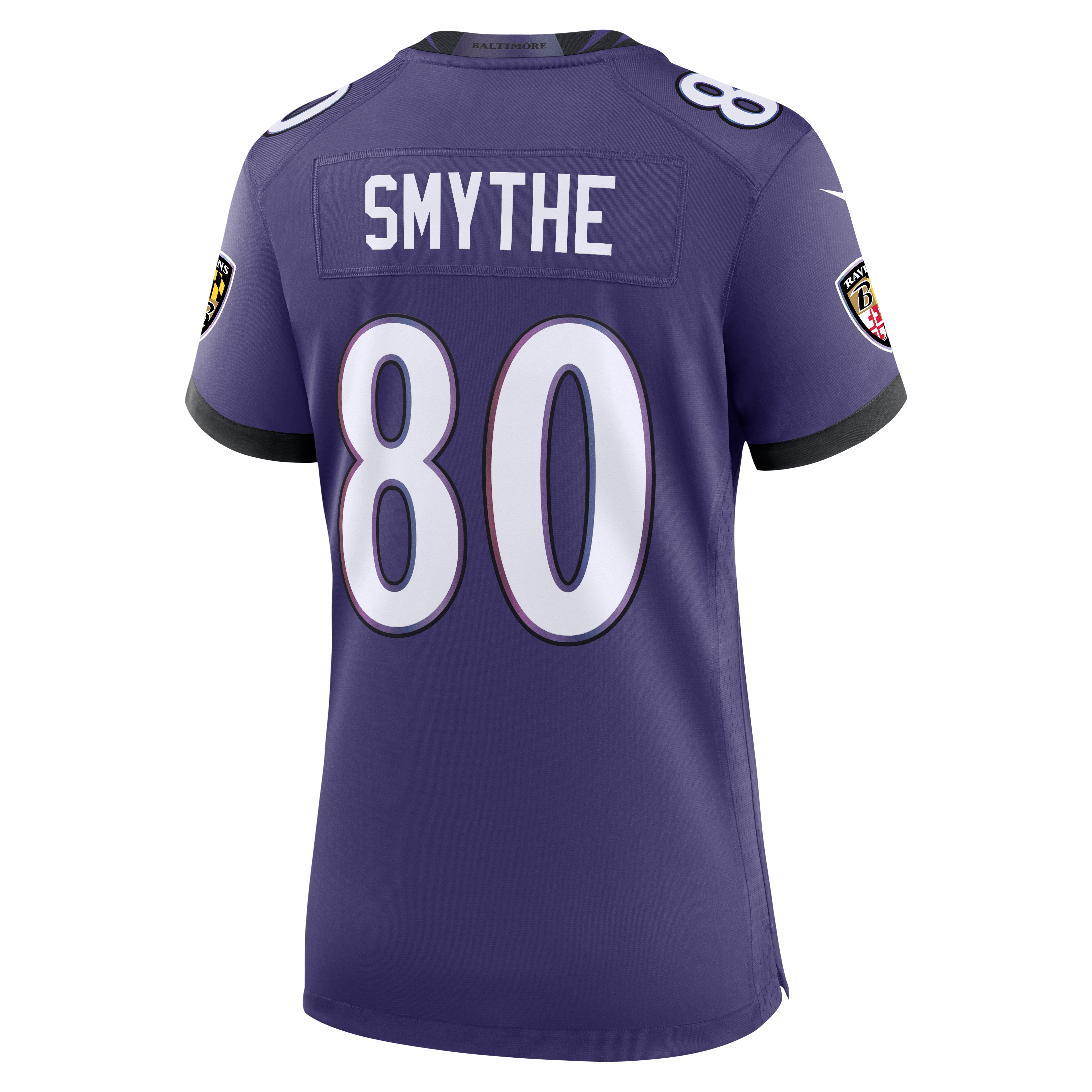 Women's Baltimore Ravens Durham Smythe Nike Purple Team Game Jersey