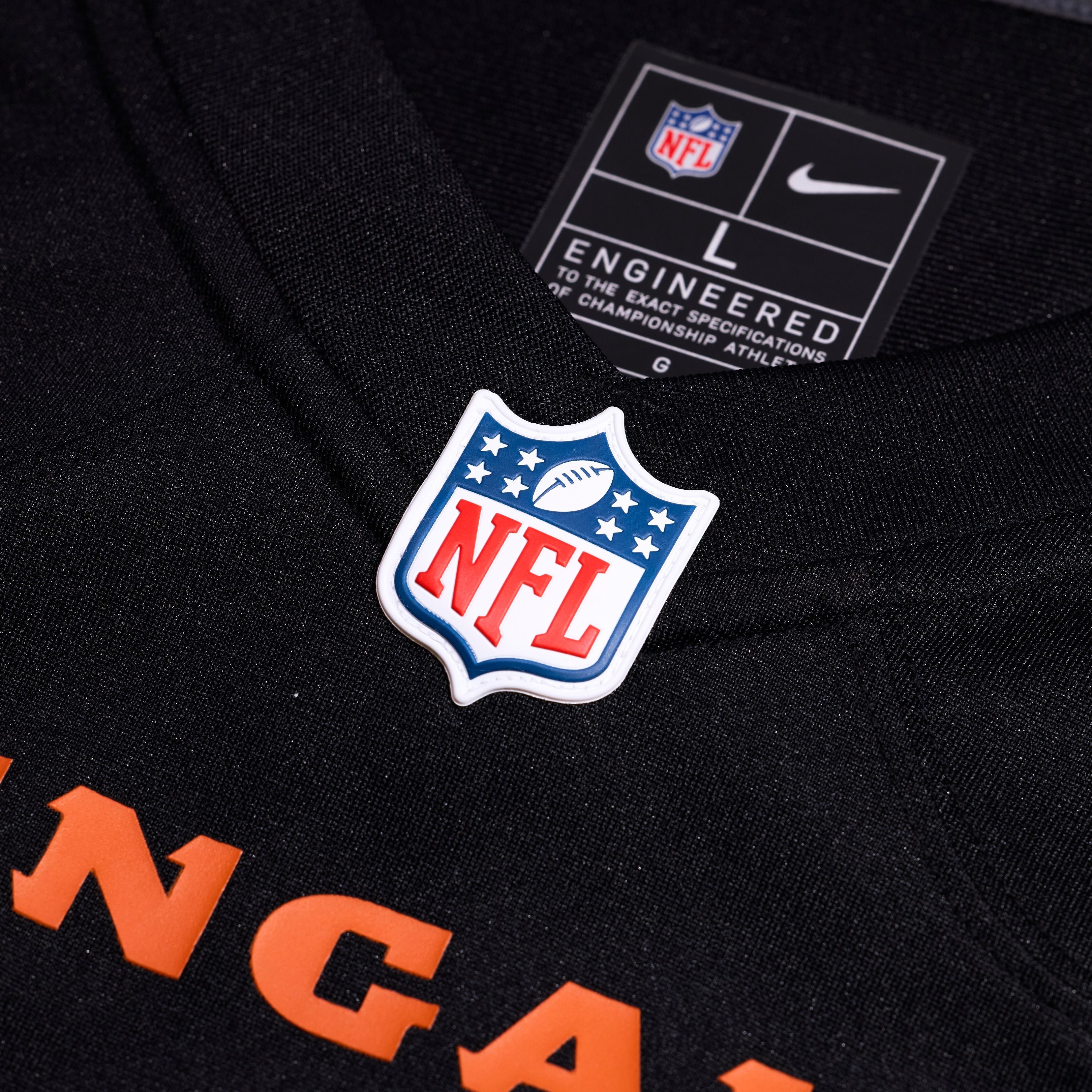 Men's Cincinnati Bengals Josh Johnson Nike Black Team Game Jersey