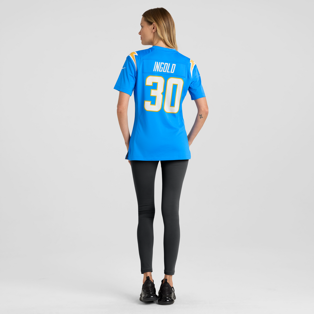 Women's Los Angeles Chargers Alec Ingold Nike Powder Blue Team Game Jersey