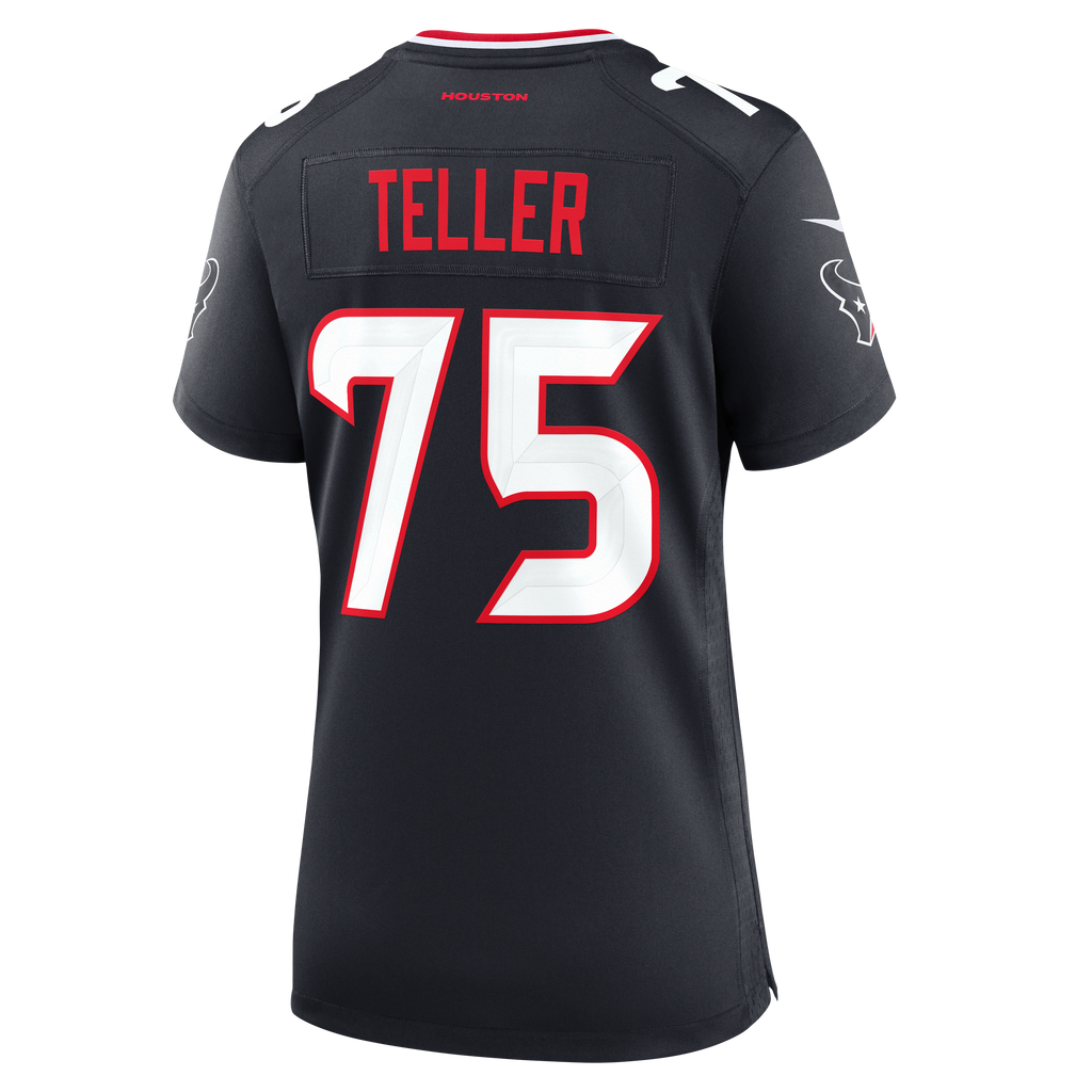 Women's Houston Texans Wyatt Teller Nike Navy Team Game Jersey