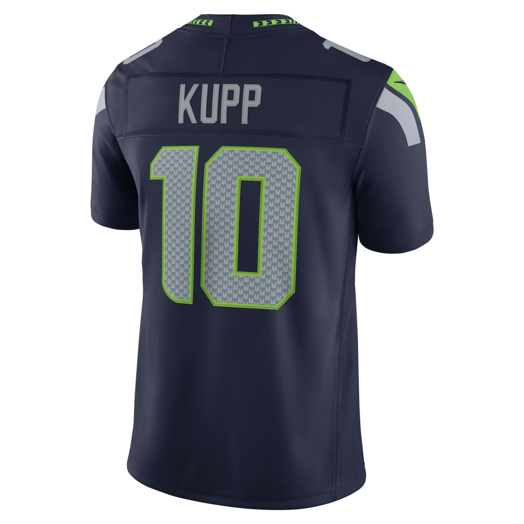 Men's Seattle Seahawks Cooper Kupp Nike College Navy Team Vapor Fuse Stitched Limited Jersey