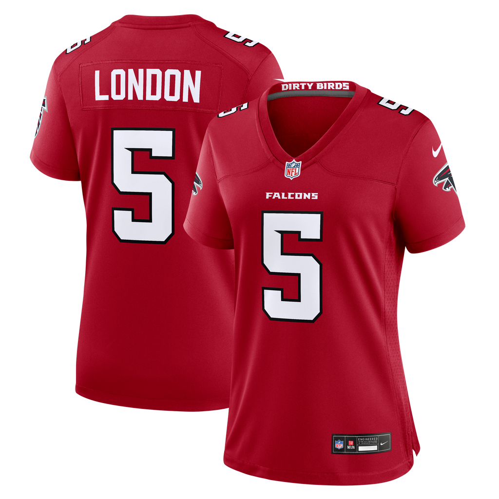 Women's Atlanta Falcons Drake London Nike Red Game Jersey