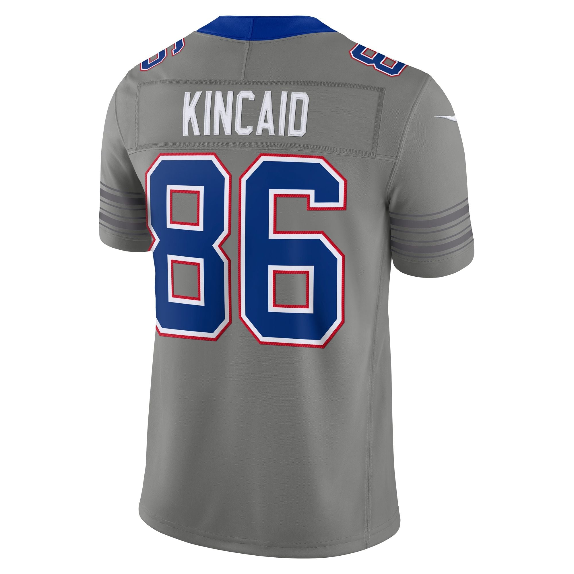 Men's Buffalo Bills Dalton Kincaid Nike Gray Nickel City Vapor Fuse Stitched Limited Jersey