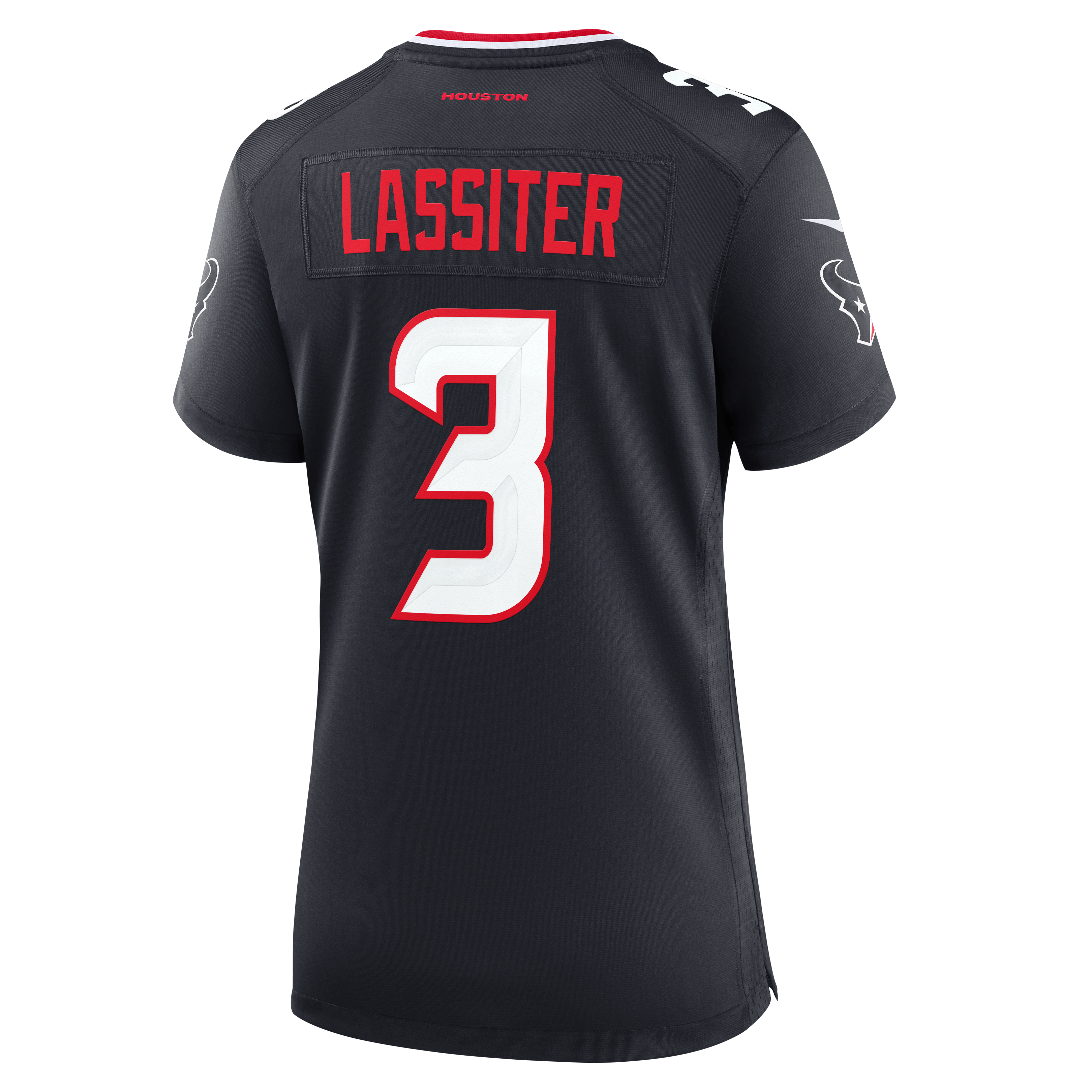 Women's Houston Texans Kamari Lassiter Nike Navy Team Game Jersey