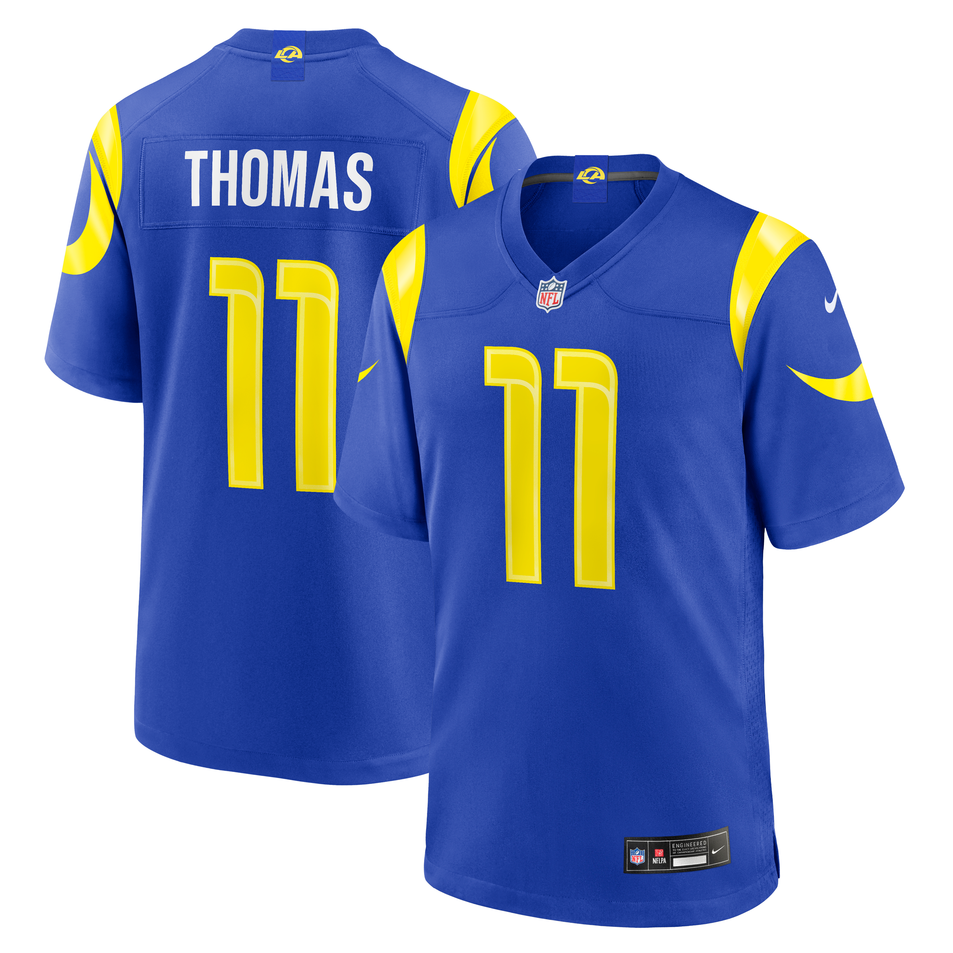 Men's Los Angeles Rams Keir Thomas Nike Royal Team Game Jersey