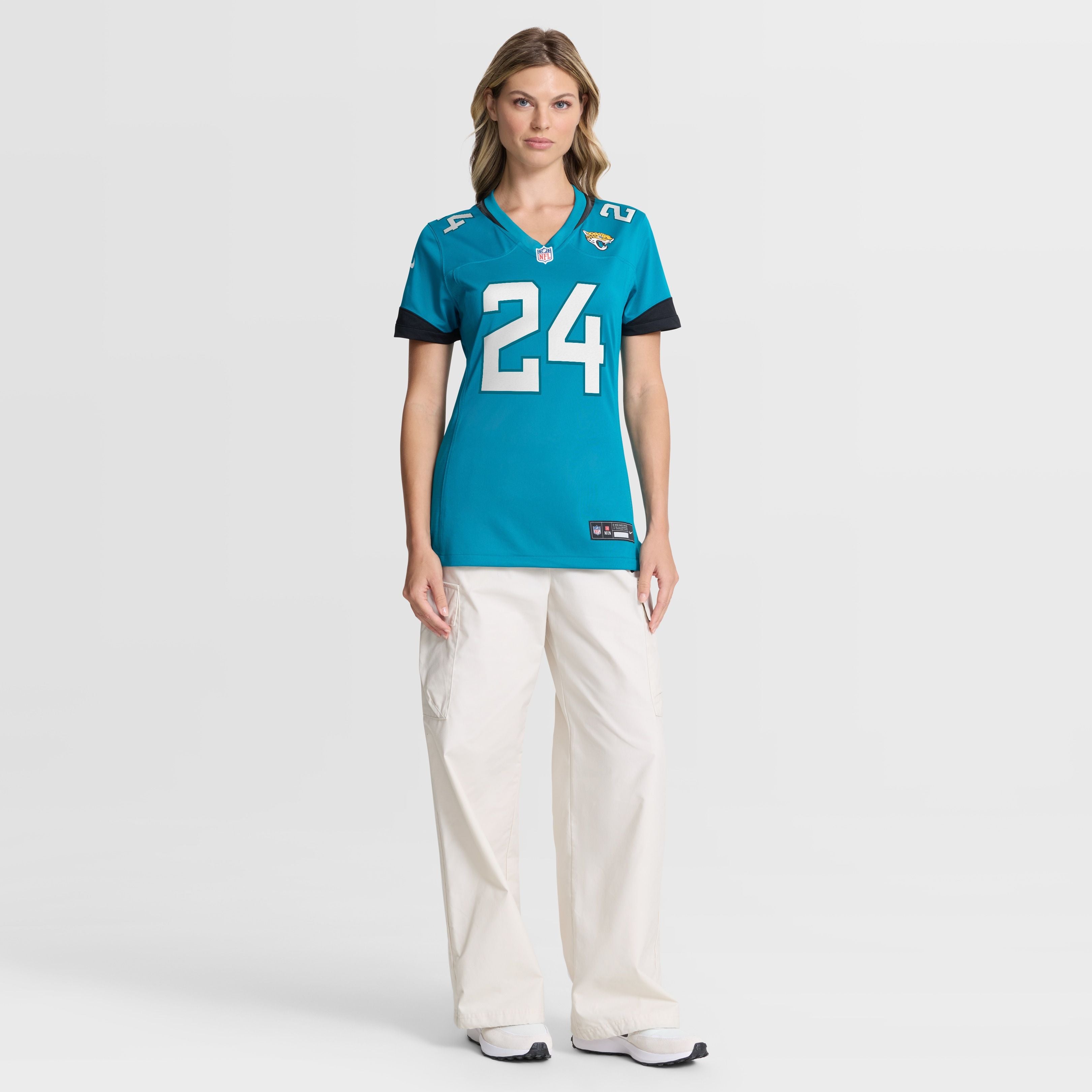 Women's Jacksonville Jaguars Chris Rodriguez Jr Nike Teal Team Game Jersey