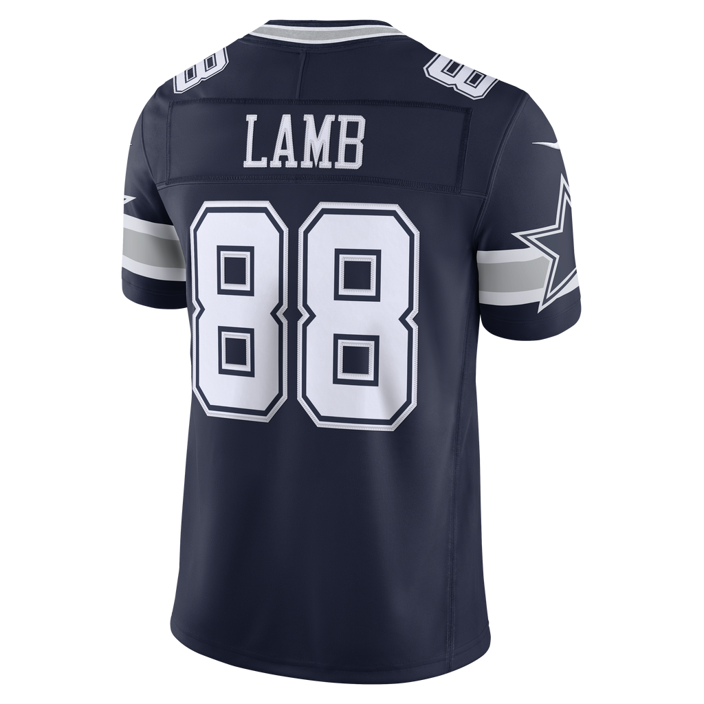 Men's Dallas Cowboys Ceedee Lamb Nike Navy Team Vapor Fuse Stitched Limited Jersey