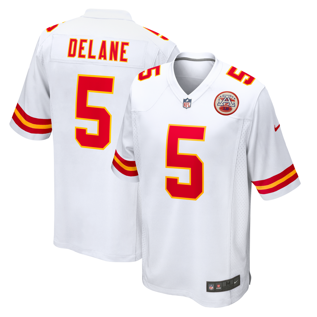Men's Kansas City Chiefs Mansoor Delane Nike White Game Jersey