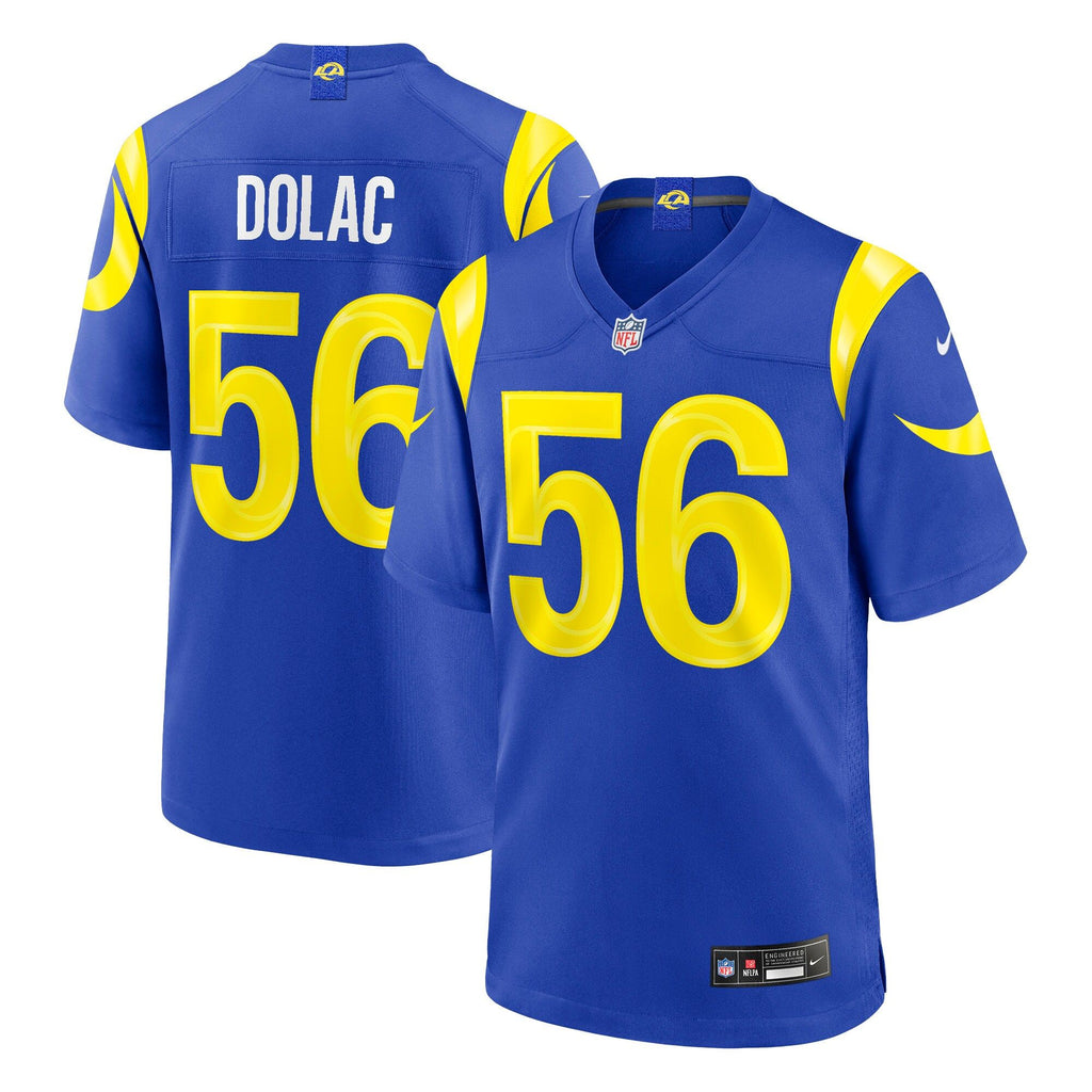 Men's Los Angeles Rams Shaun Dolac Nike Royal Team Game Jersey