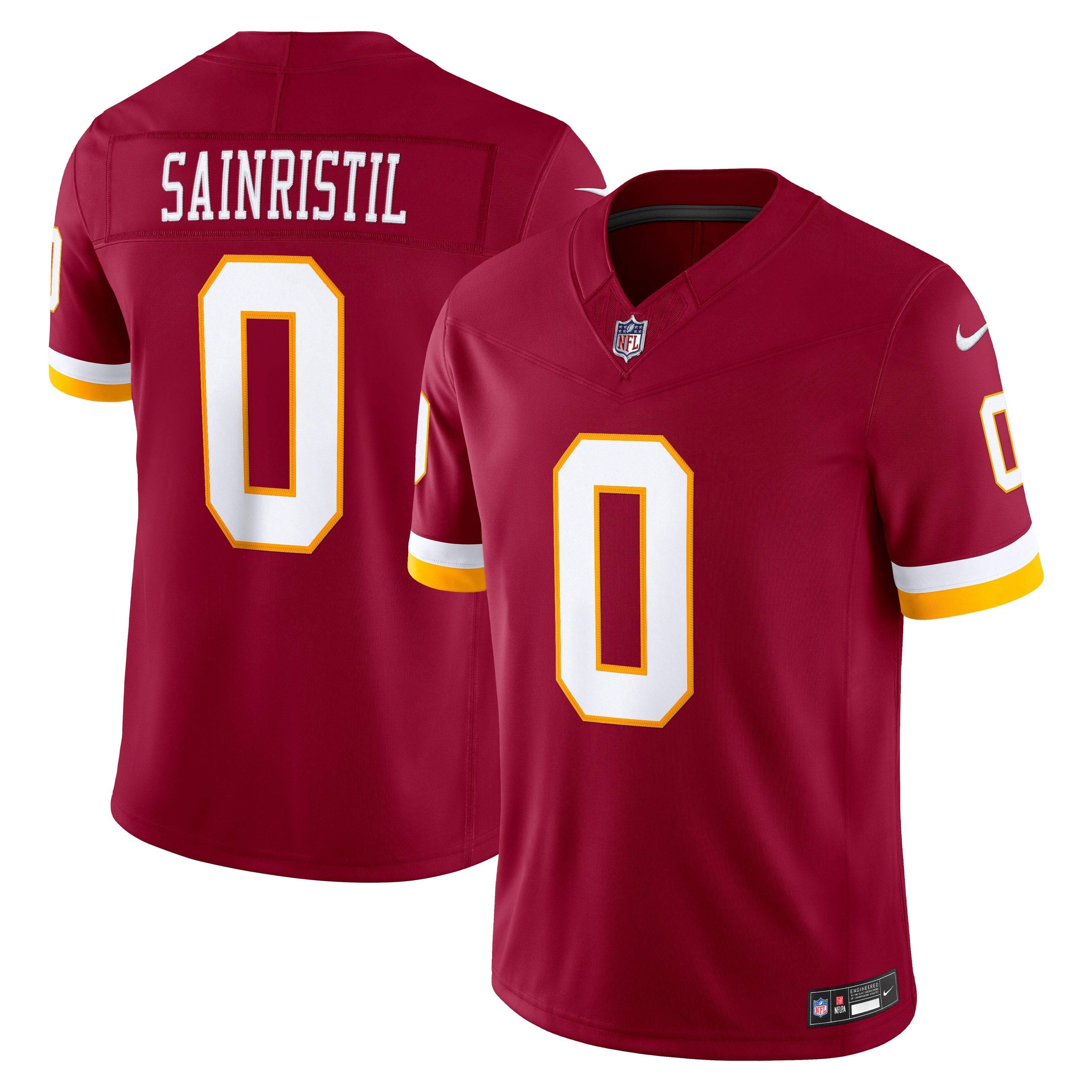 Men's Washington Commanders Mike Sainristil Nike Burgundy Team Vapor Fuse Stitched Limited Jersey