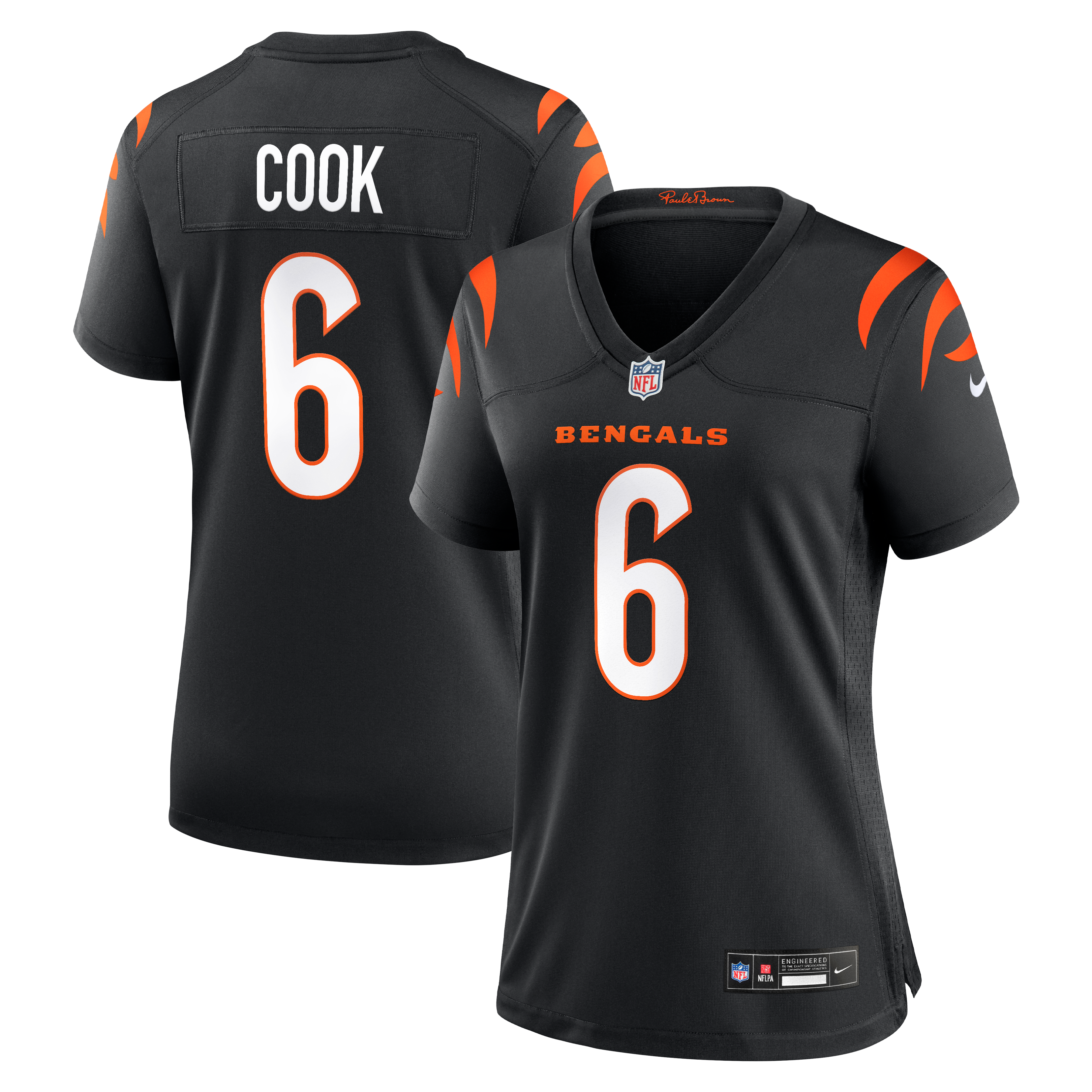 Women's Cincinnati Bengals Bryan Cook Nike Black Team Game Jersey