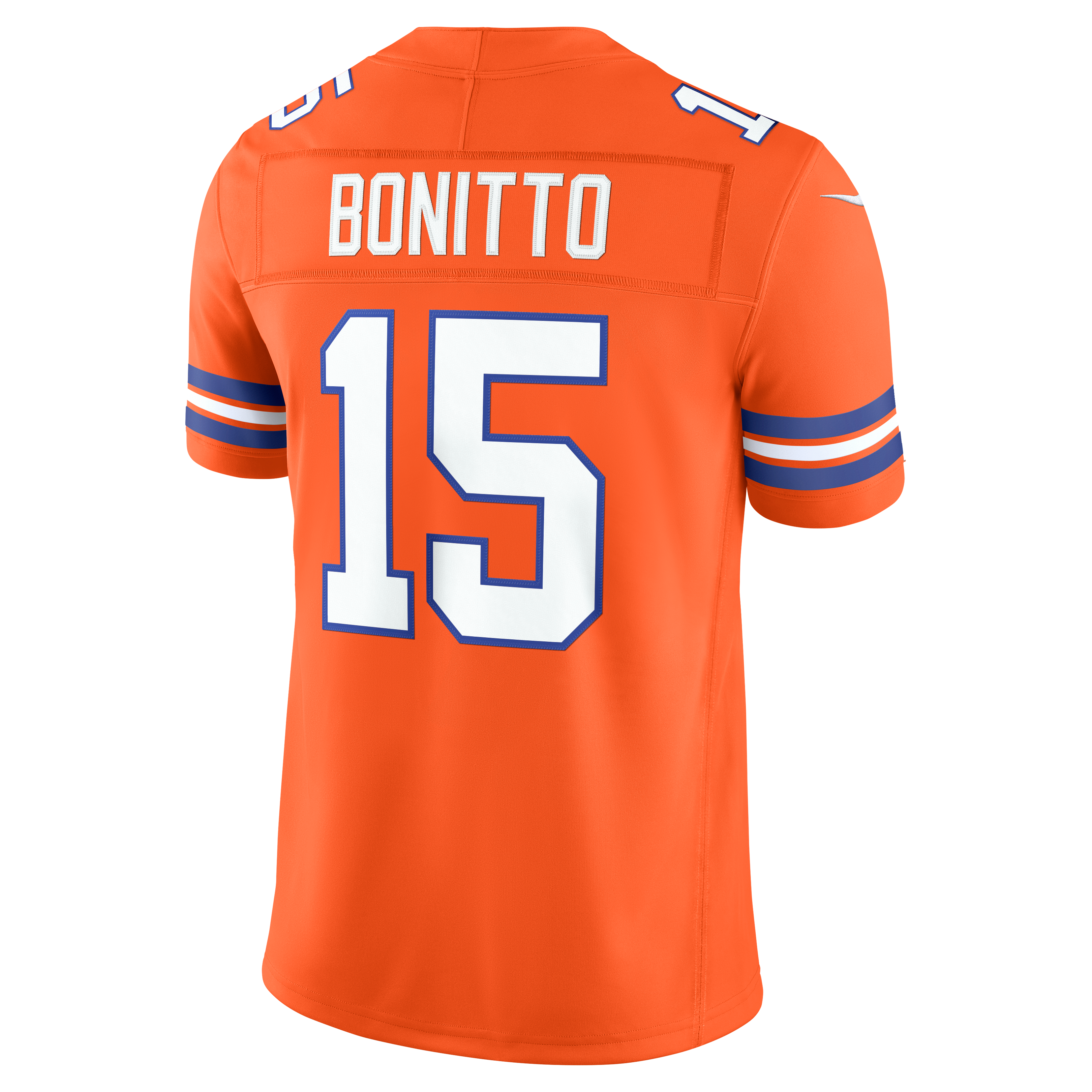 Men's Denver Broncos Nik Bonitto Nike Orange Alternate Mile High Collection 1977 Throwback Vapor Fuse Stitched Limited Jersey