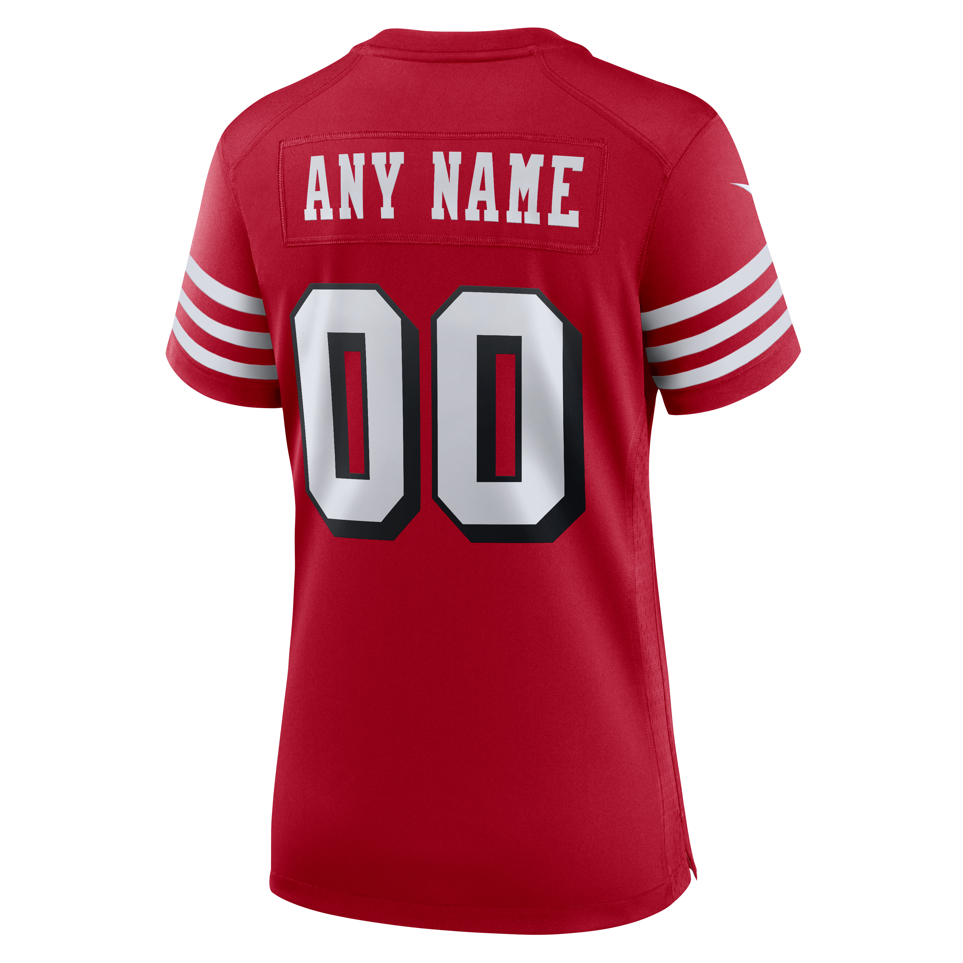 Women's San Francisco 49Ers Nike Scarlet 80Th Anniversary Alternate Custom Game Jersey