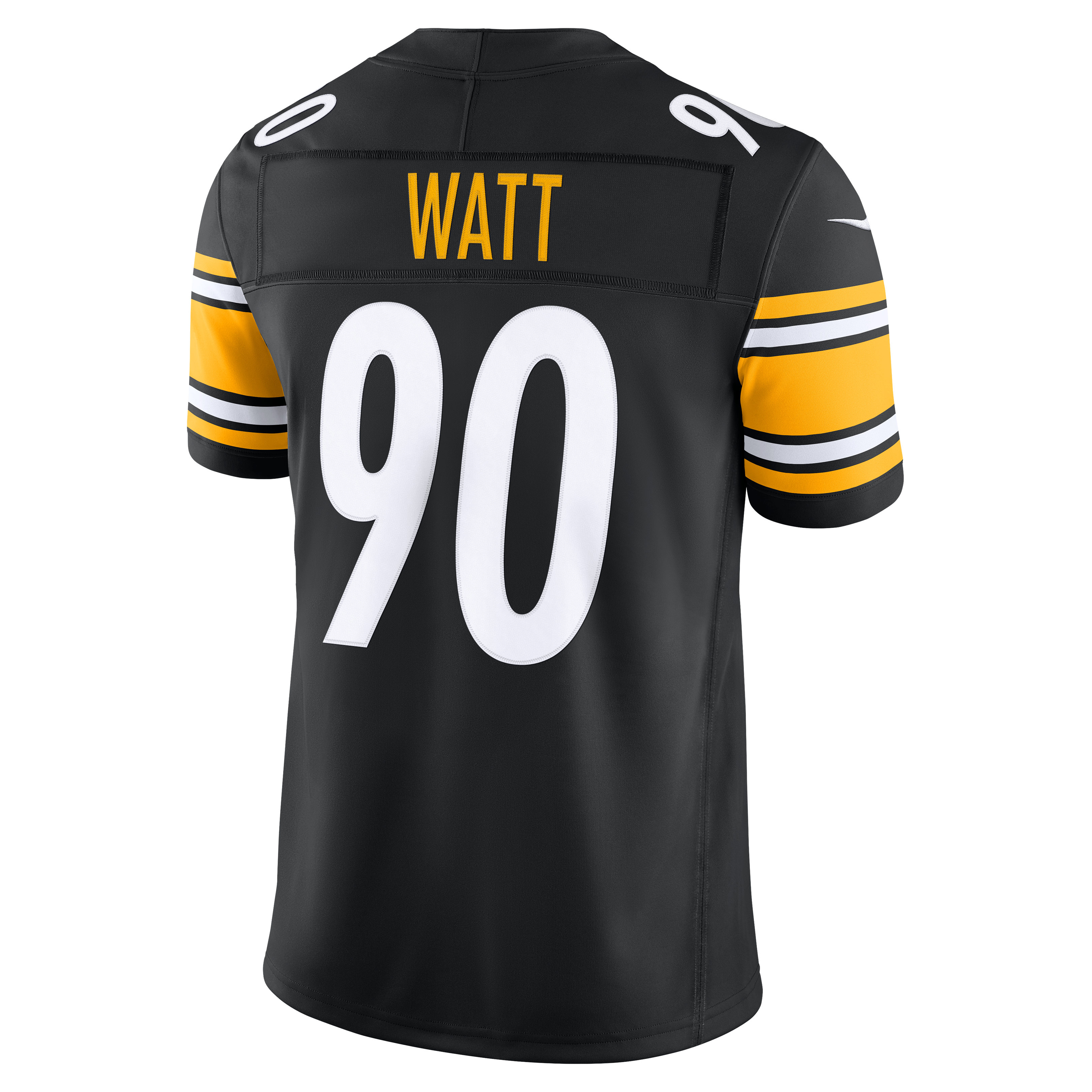 Men's Pittsburgh Steelers Tj Watt Nike Black Team Vapor Fuse Stitched Limited Jersey