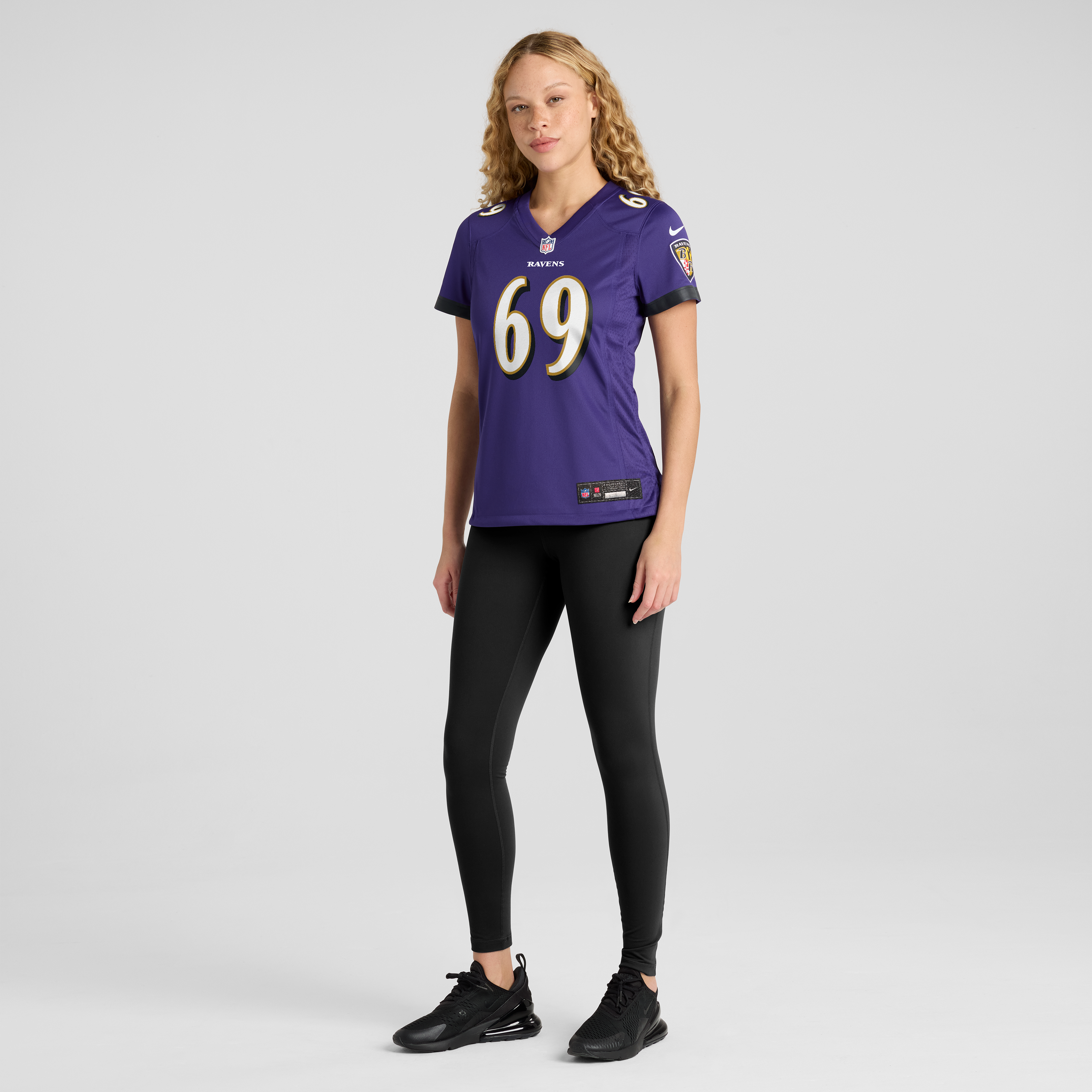 Women's Baltimore Ravens Josh Tupou Nike Purple Team Game Jersey