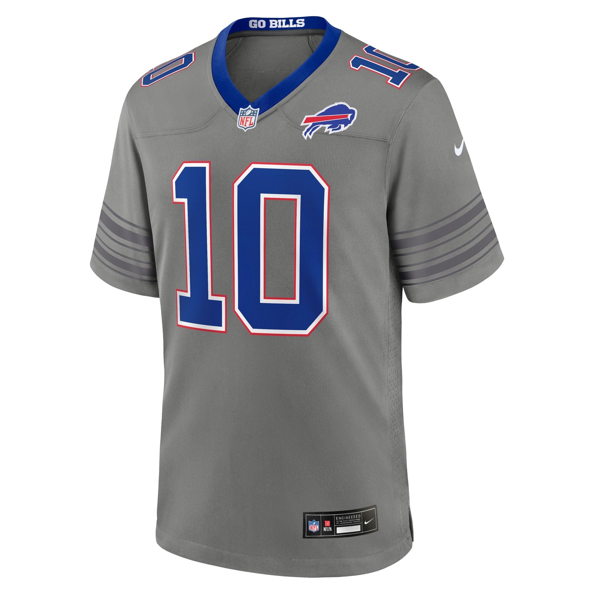 Men's Buffalo Bills Khalil Shakir Nike Gray Nickel City Game Jersey