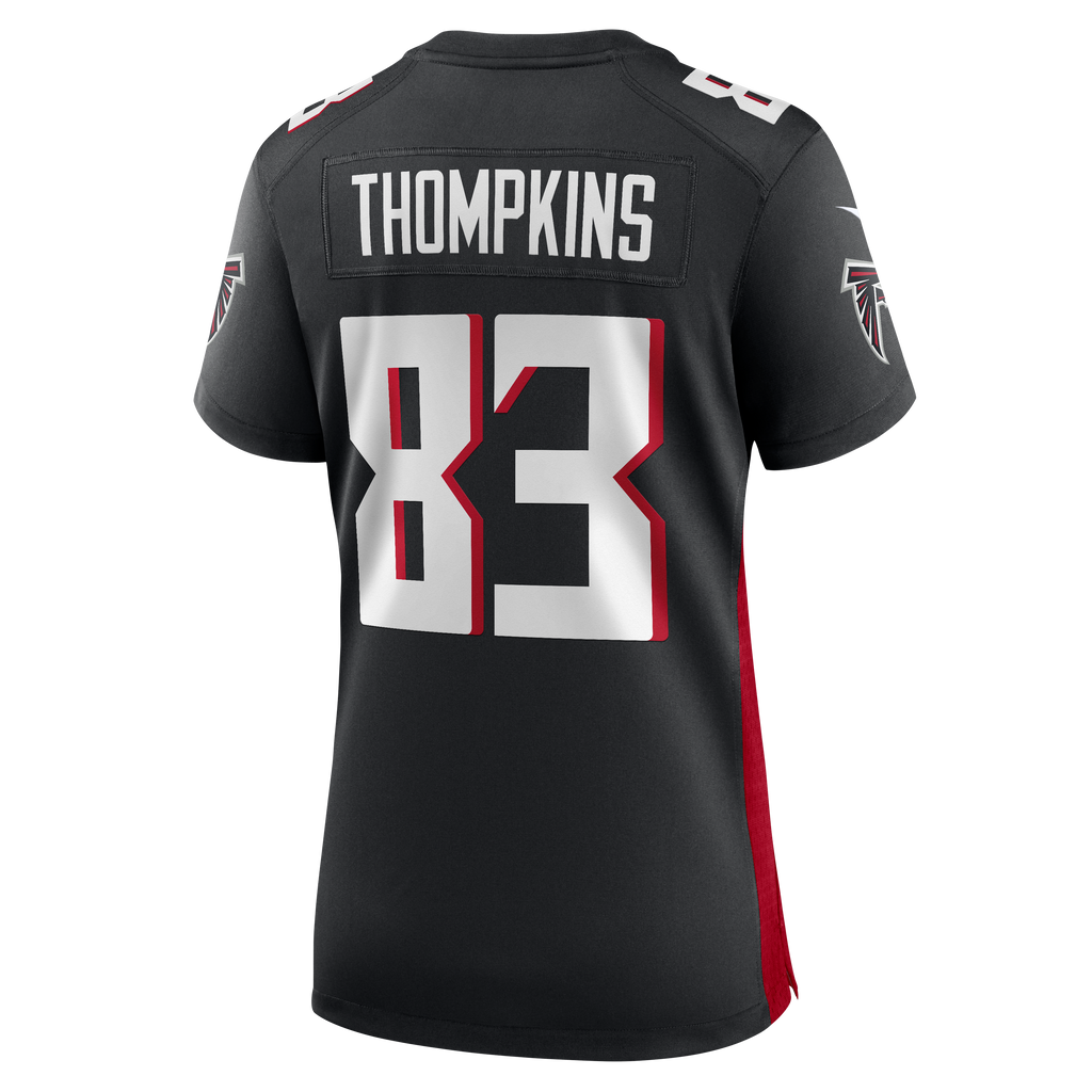 Women's Atlanta Falcons Deven Thompkins Nike Black Team Game Jersey