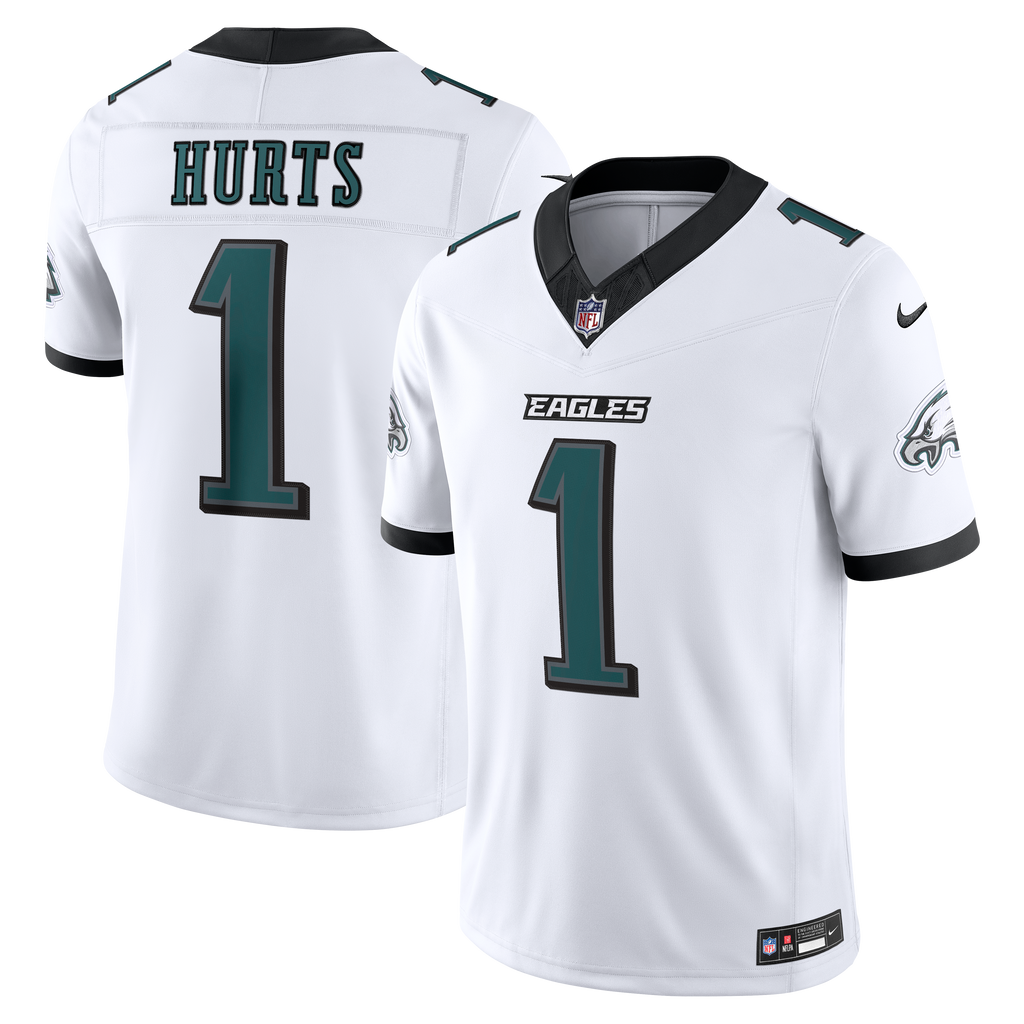 Men's Philadelphia Eagles Jalen Hurts Nike White Vapor Fuse Stitched Limited Jersey