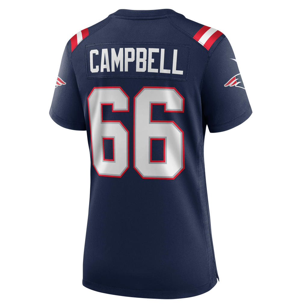 Women's New England Patriots Will Campbell Nike Navy Team Game Jersey
