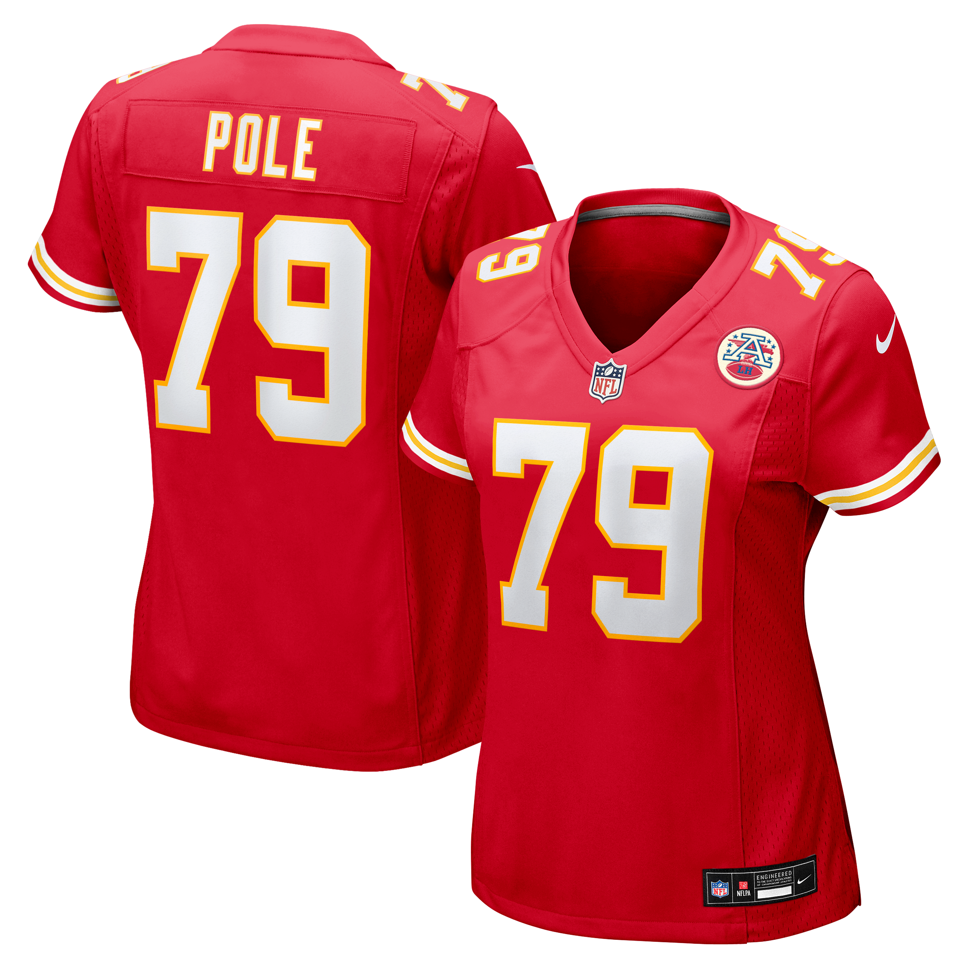 Women's Kansas City Chiefs Esa Pole Nike Red Team Game Jersey