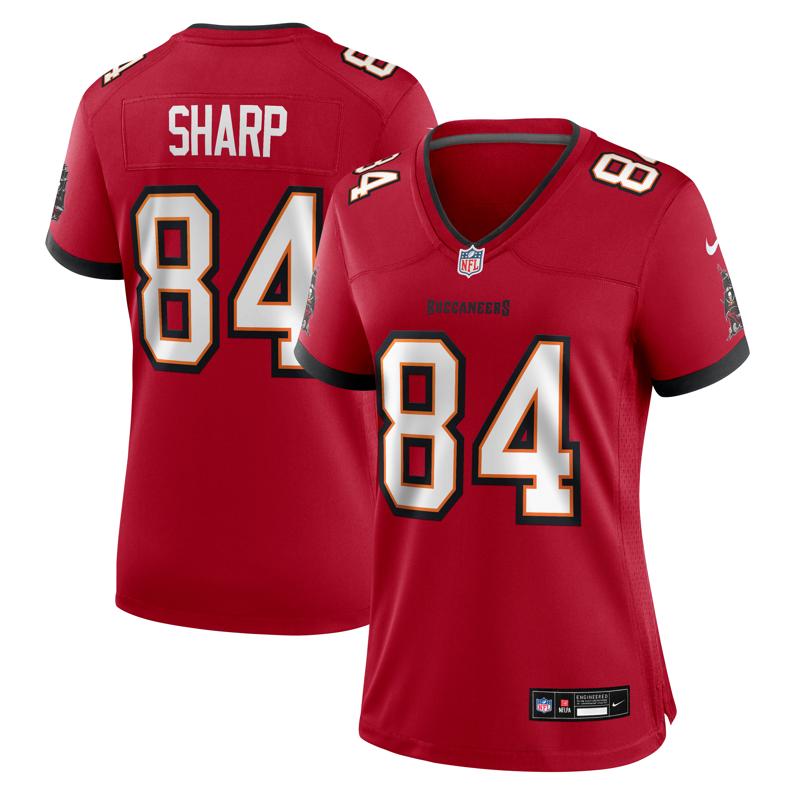 Women's Tampa Bay Buccaneers Bauer Sharp Nike Red Team Game Jersey