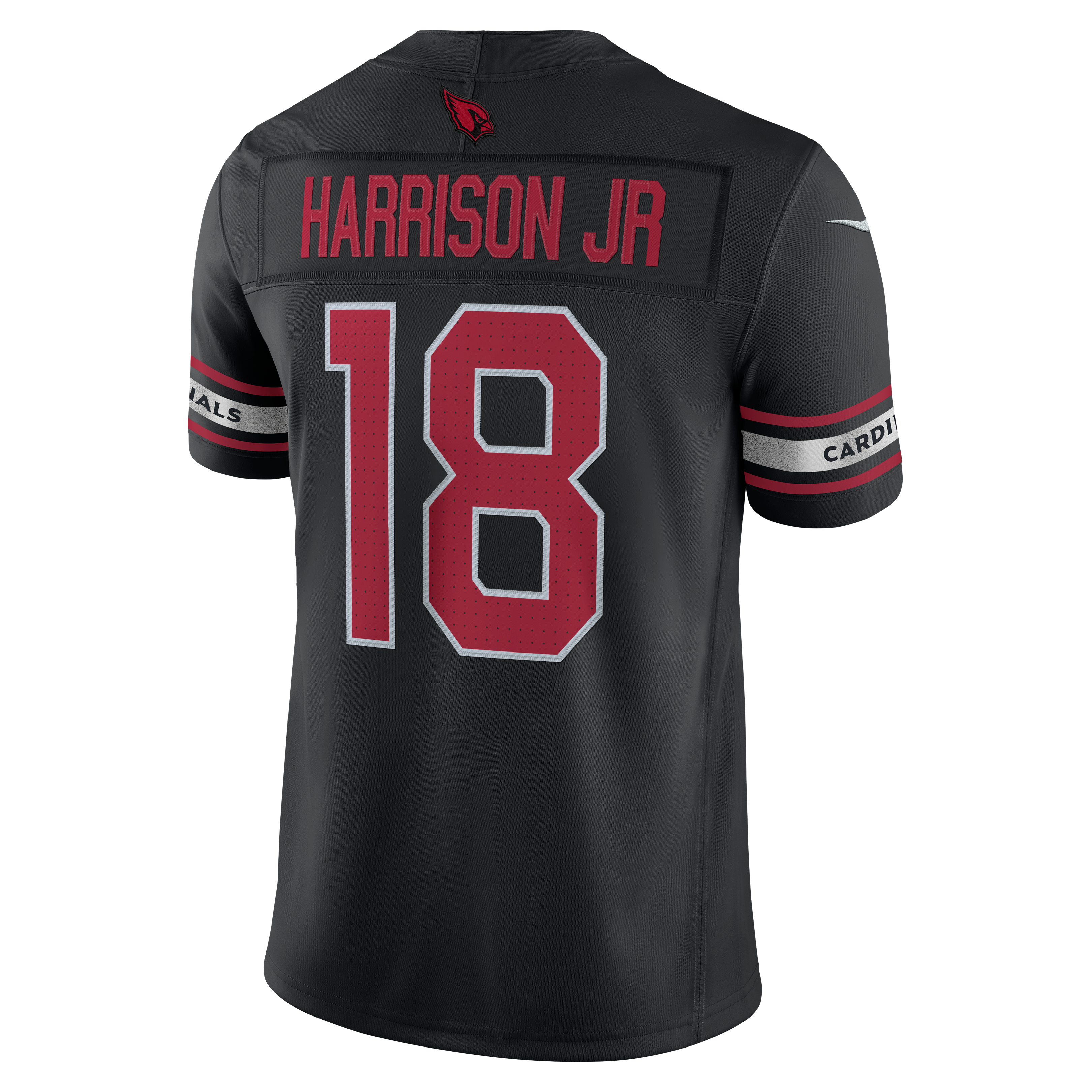 Men's Arizona Cardinals Marvin Harrison Jr Nike Black Alternate Vapor Fuse Stitched Limited Jersey